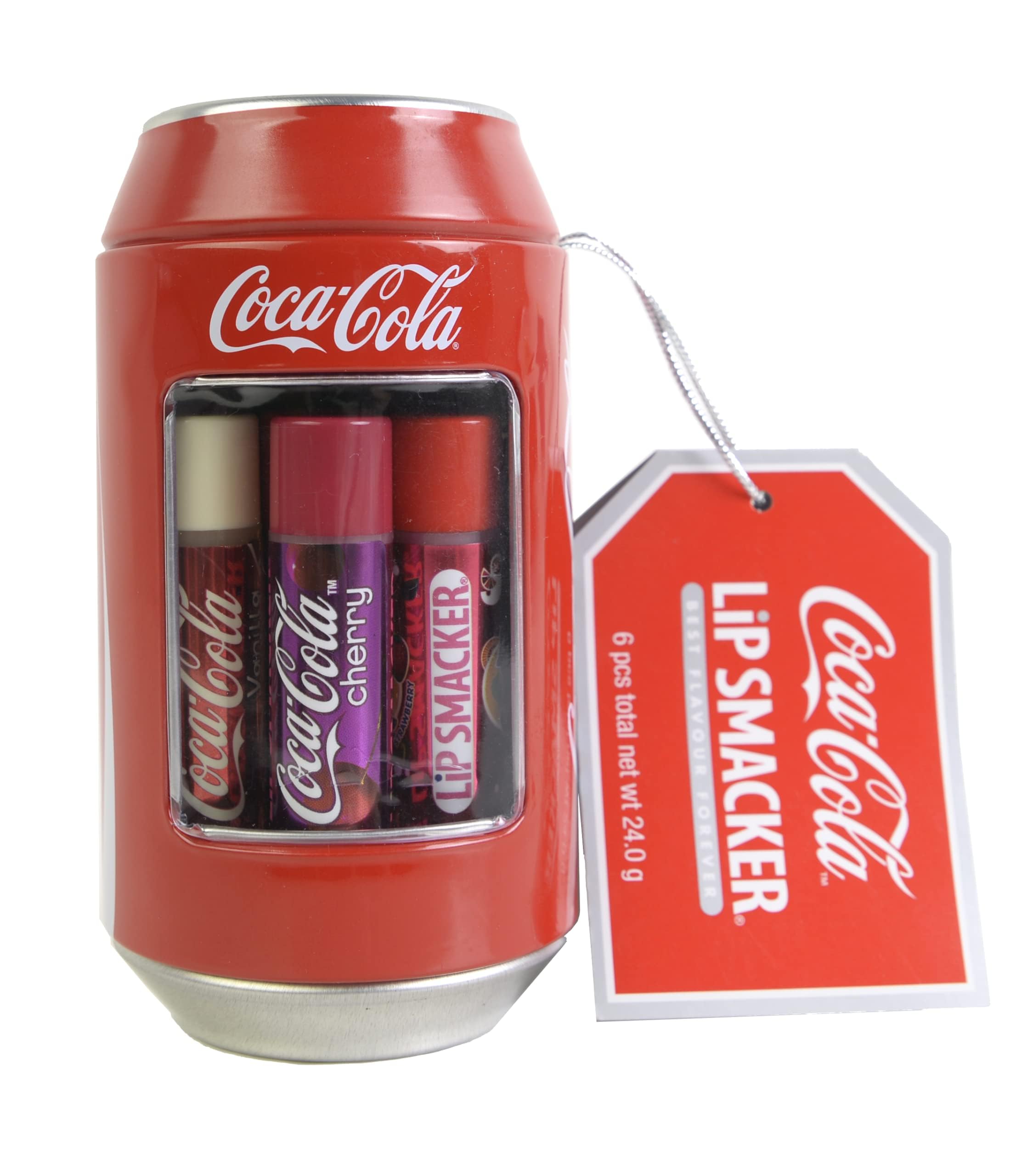 Lip Smacker Coca-Cola Can Collection Set of 6 Flavored Lip Balms for Kids
