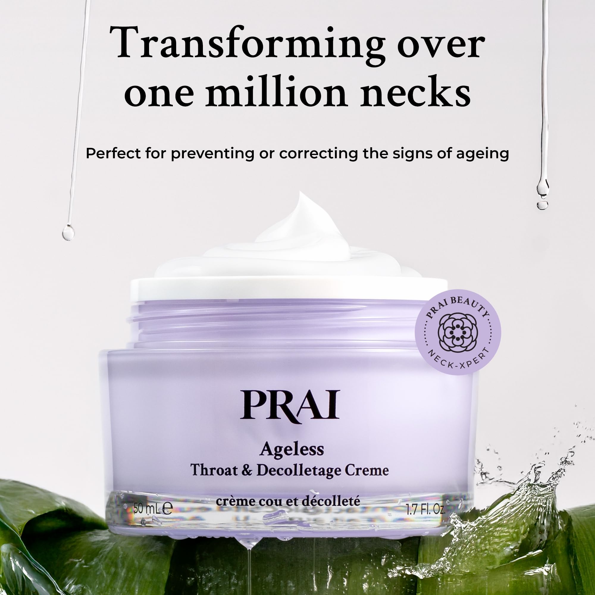 PRAI Ageless Hals- und Dekolletécreme 30 ml – Anti-Aging- und Kollagen-fördernde Hautpflegecreme – Strafft und festigt die Haut, reduziert Falten – Luxuriöse Halspflege mit Hyaluronsäure – Ergebnisse in 7 Tagen 6