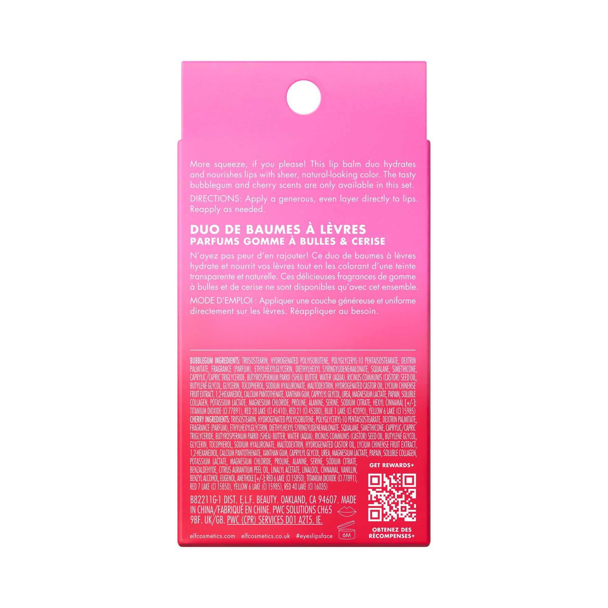 elf Squeeze Me Lip Balm Duo, Feuchtigkeitsspendender Lippenbalsam für einen zarten Farbtupfer 7