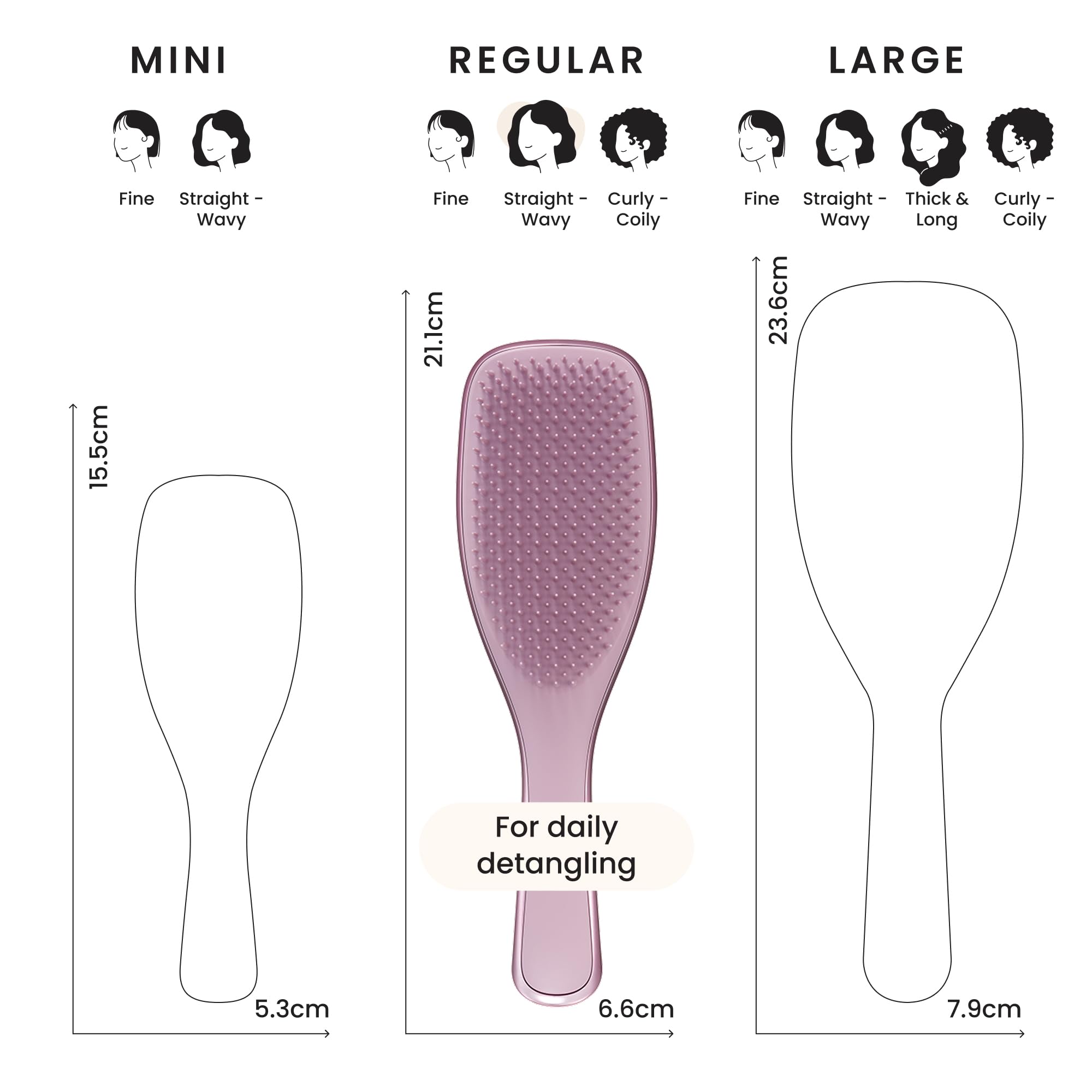Tangle Teezer Ultimate Detangler Hairbrush - Mauve Copper Chrome Finish for Wet & Dry Hair 8