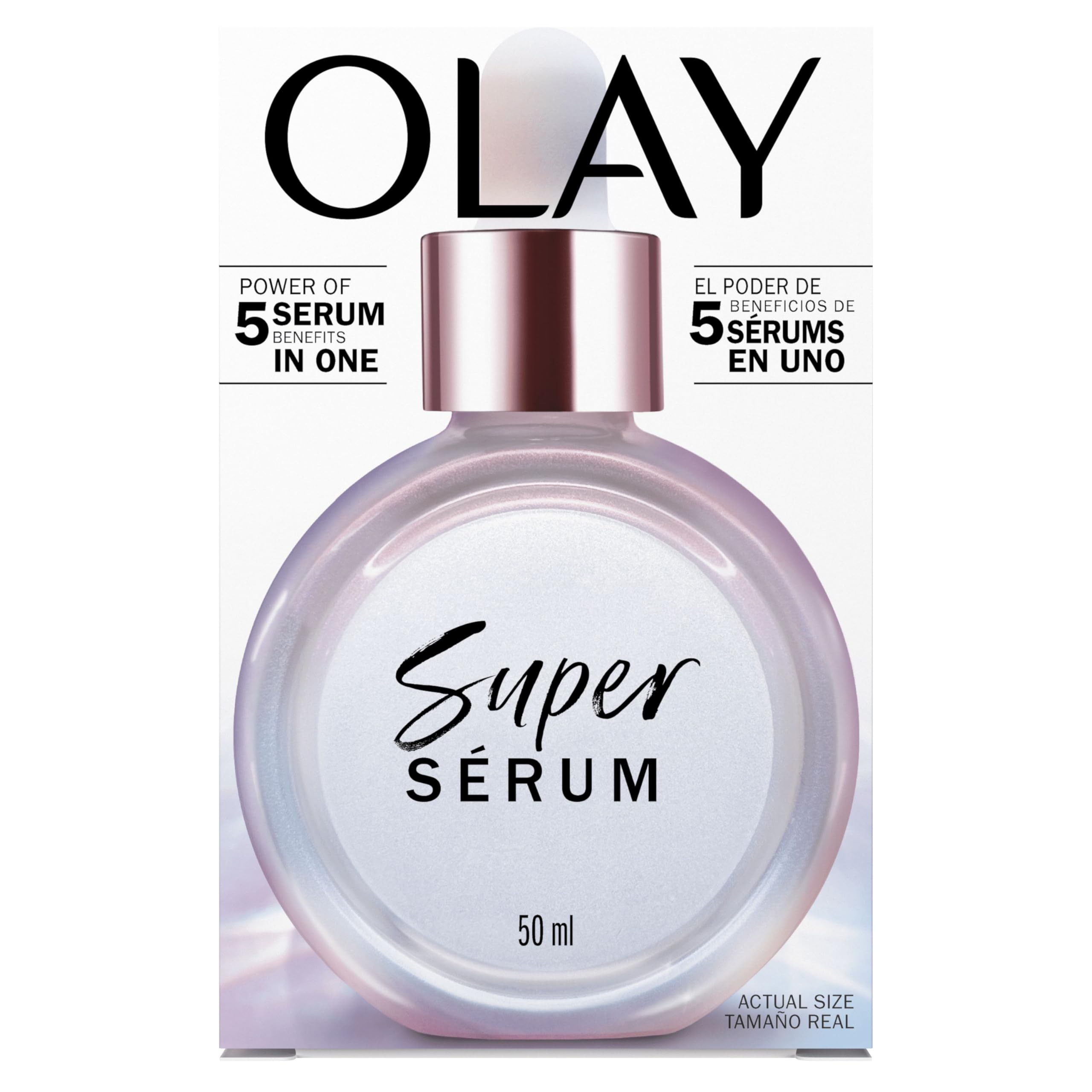 Olay Super Serum, Feuchtigkeitsspendendes Gesichtsserum mit Vitamin C, Niacinamid und Kollagen 7