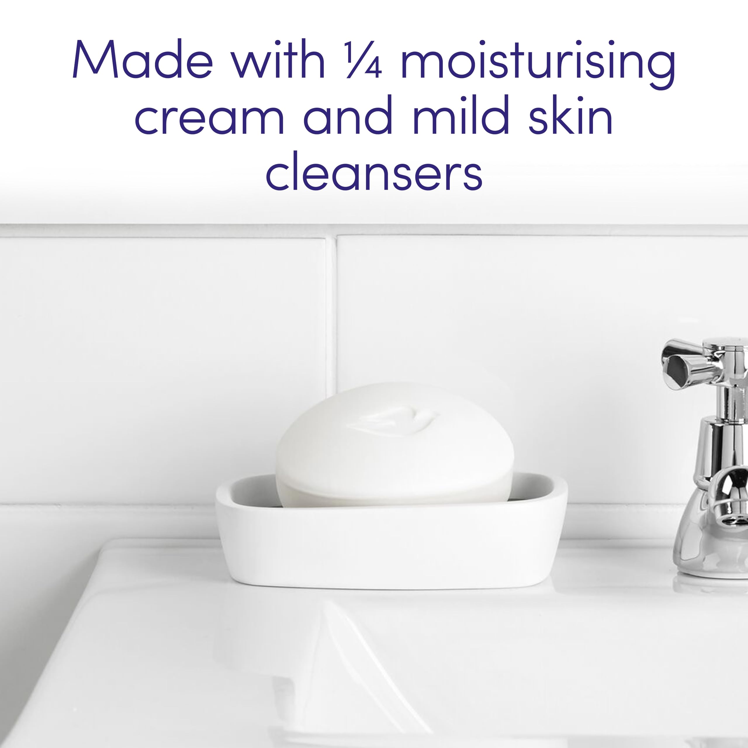 Dove Original Beauty Bar with ¼ Moisturising Cream for Softer, Smoother Skin 5