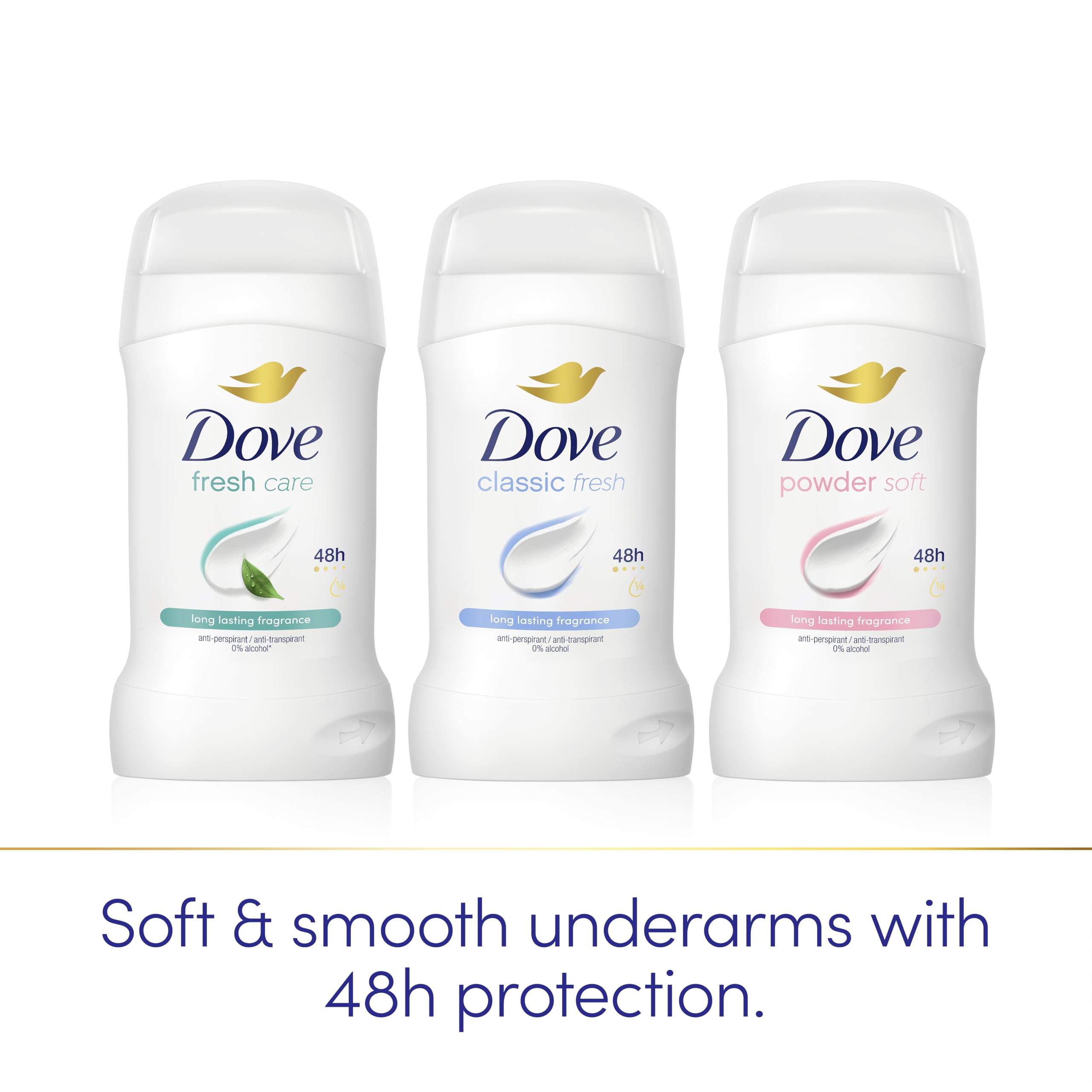 Dove Classic Fresh Antiperspirant Deodorant Cream Stick for Women - 48 Hour Protection 3