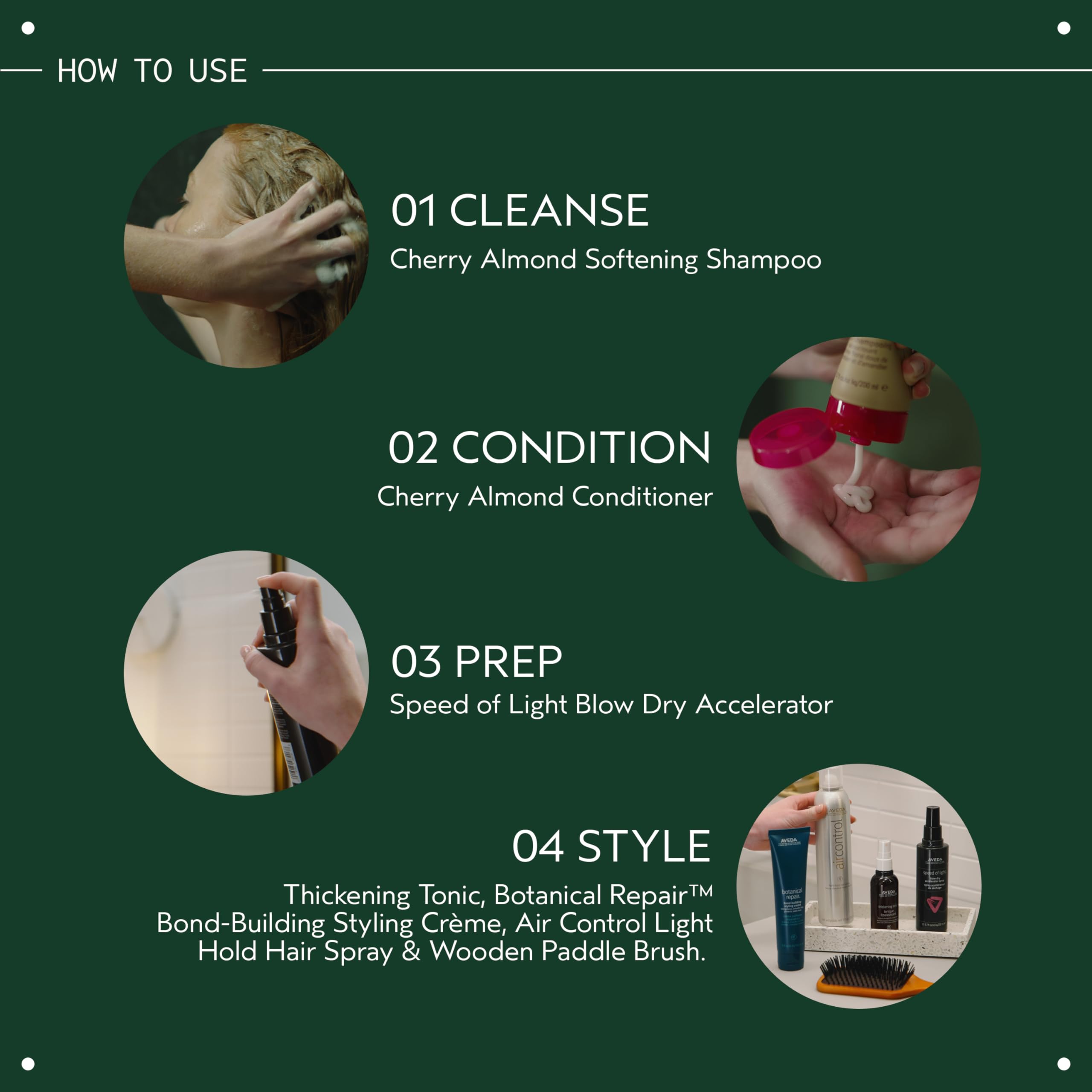 Aveda Cherry Almond Softening Shampoo | Gentle Daily Hair Cleanser 5