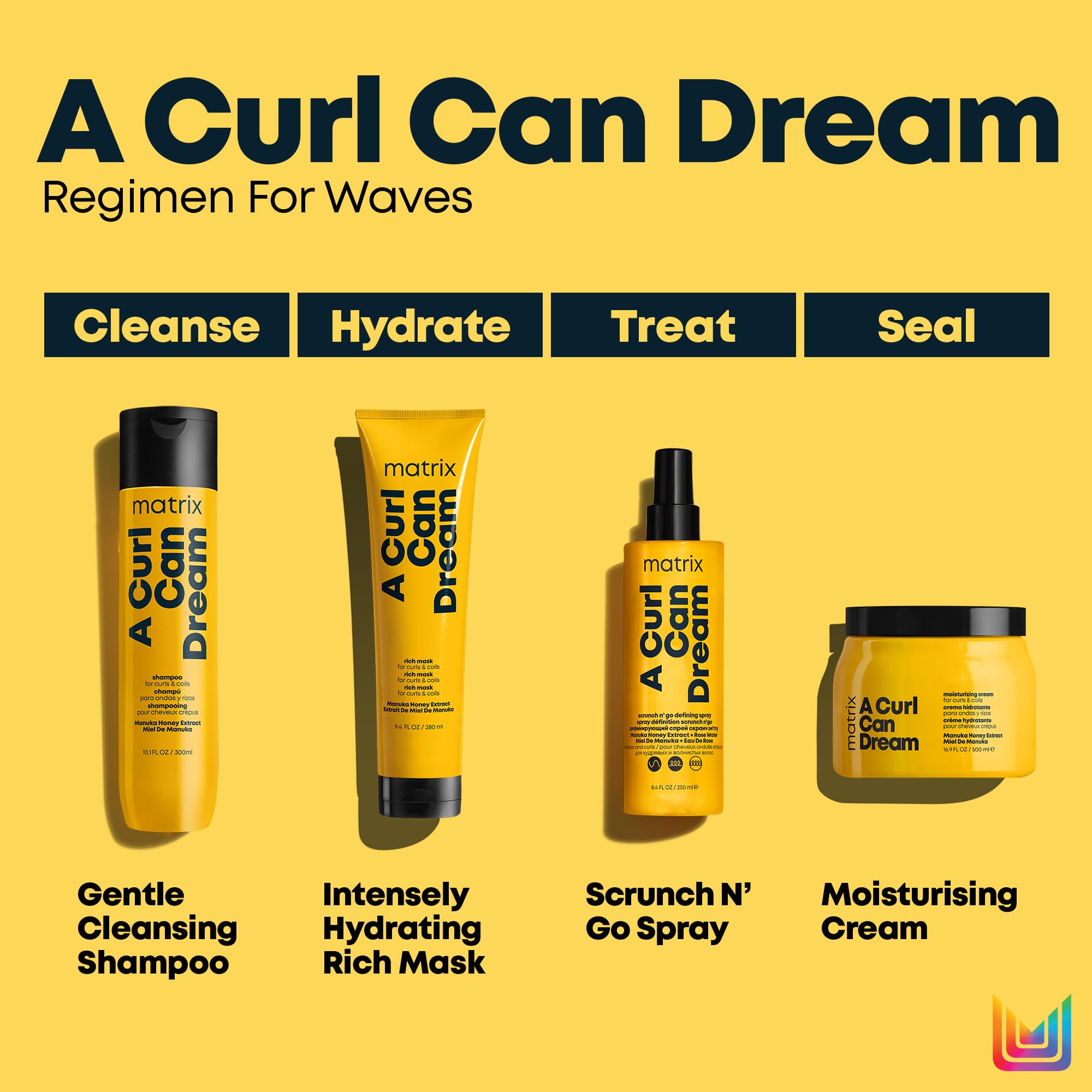 Matrix A Curl Can Dream Scrunch and Go Leave-In Treatment for Waves 4