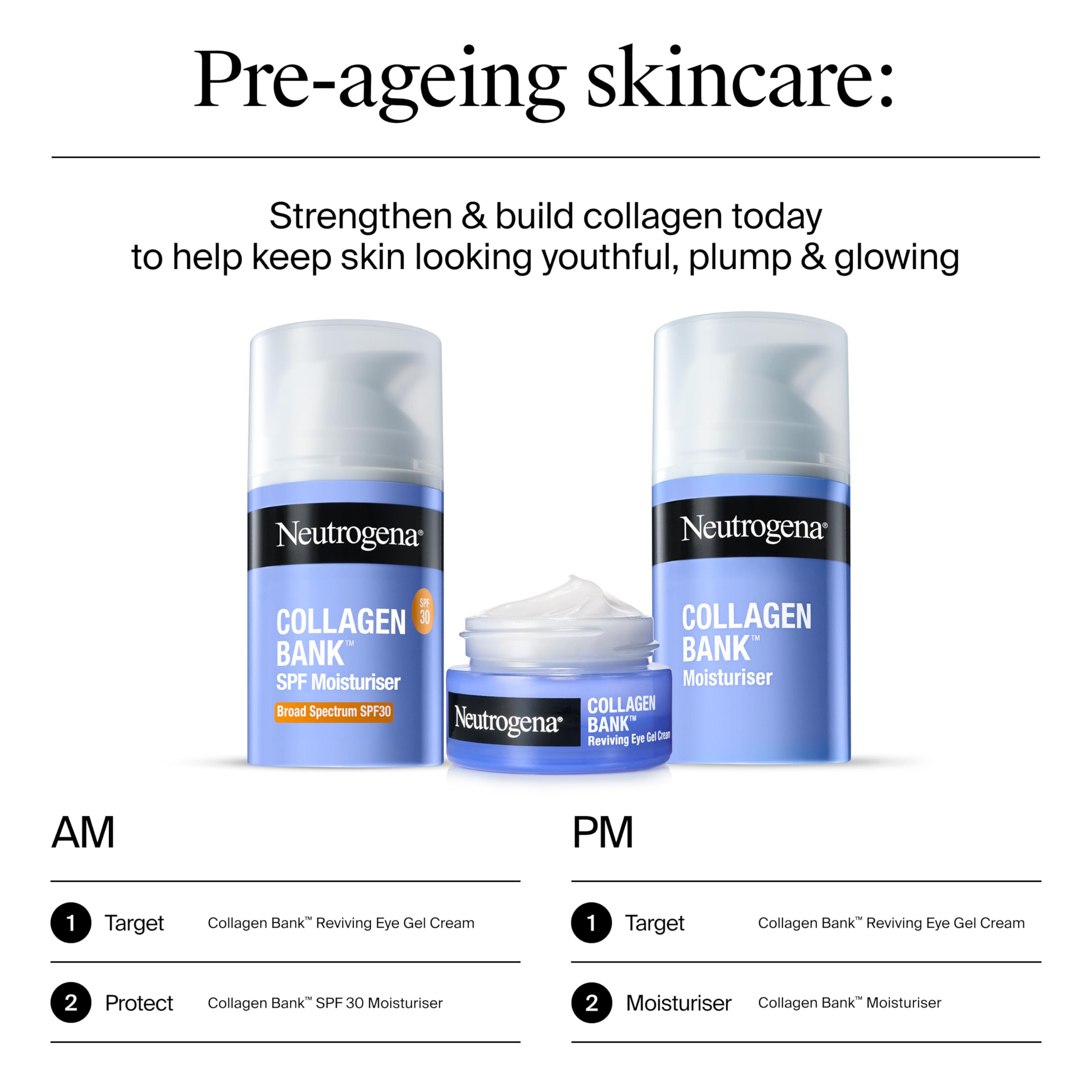 Neutrogena Collagen Bank Eye Gel Cream Reviving Formula with Micro-peptide Technology 9