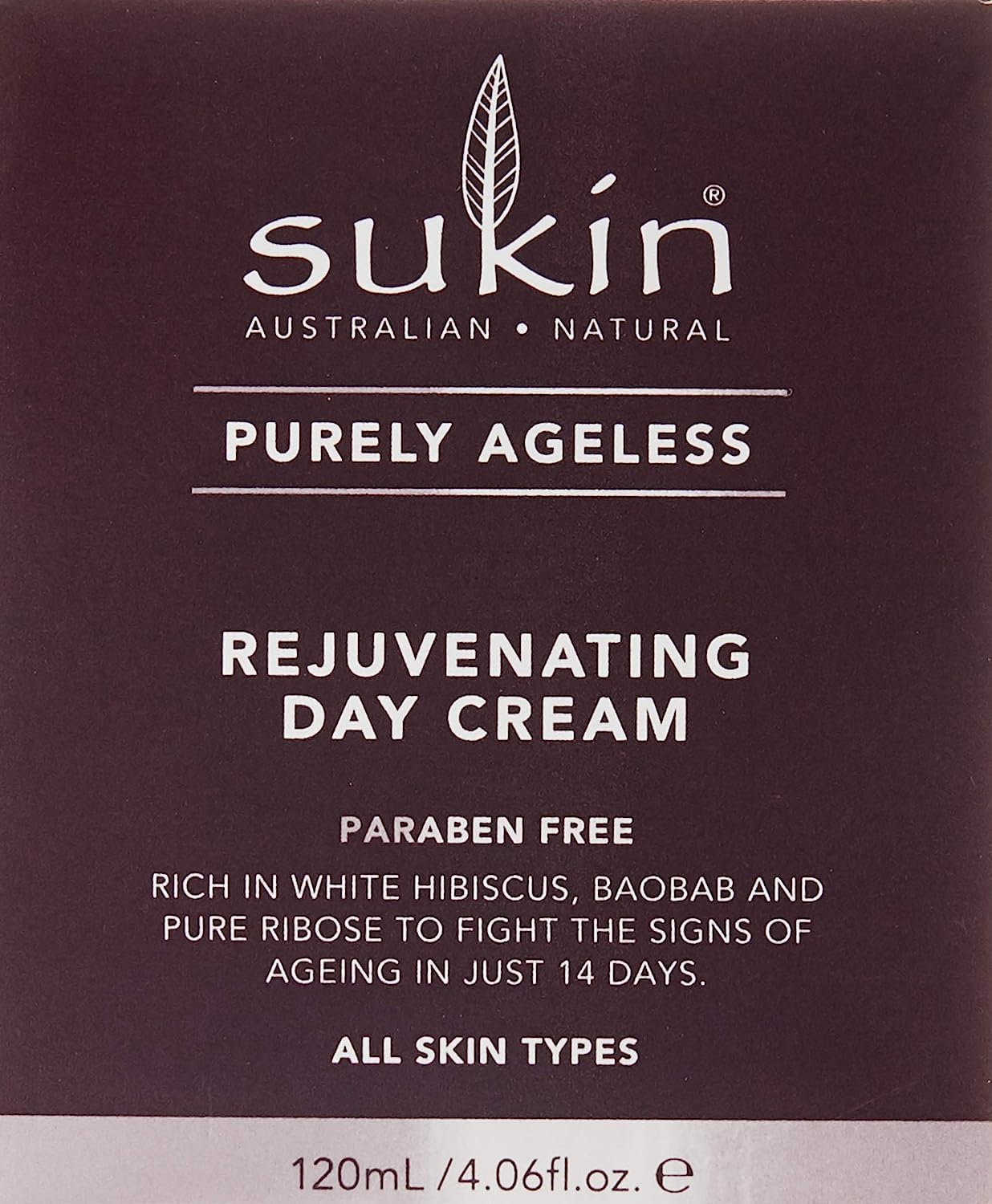 Sukin Purely Ageless Rejuventating Day Cream 120ml with Vitamin E