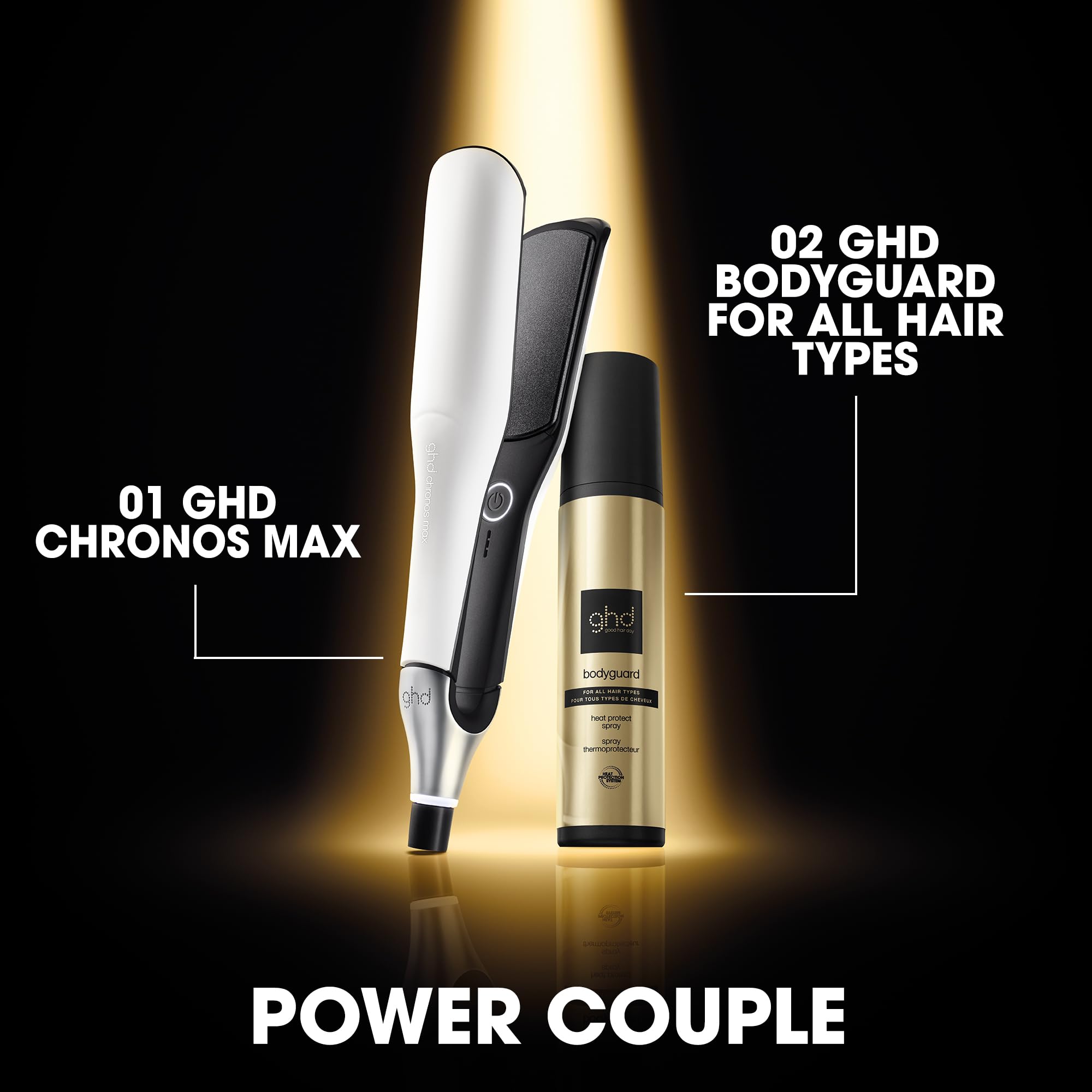 ghd Chronos Max Wide Plate Hair Straighteners - 3X Faster Styling, 90% More Shine, 2.5X Less Frizz 7