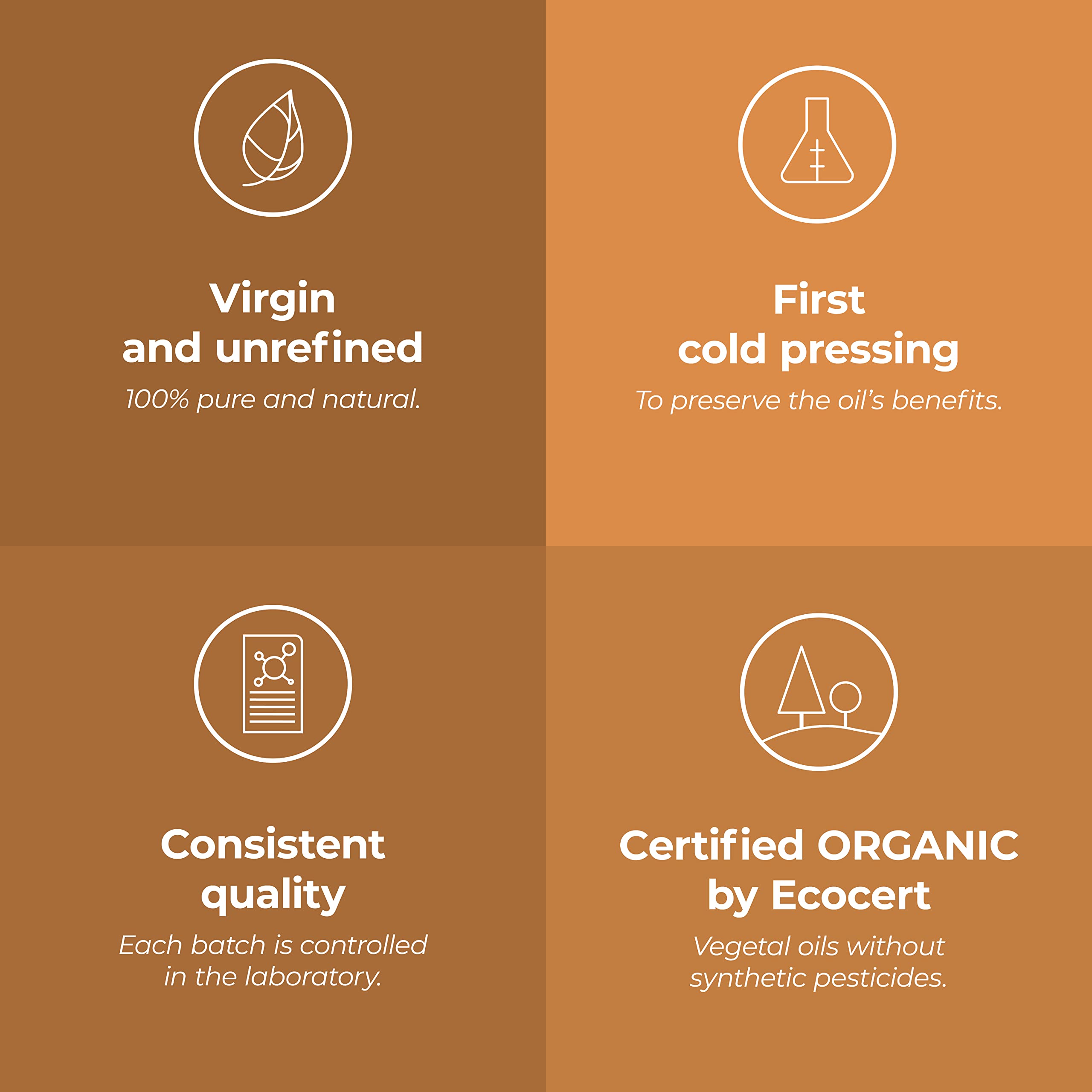 Aroma Labs 100% Pure Organic Apricot Kernel Oil - Cold Pressed - 100mL 4