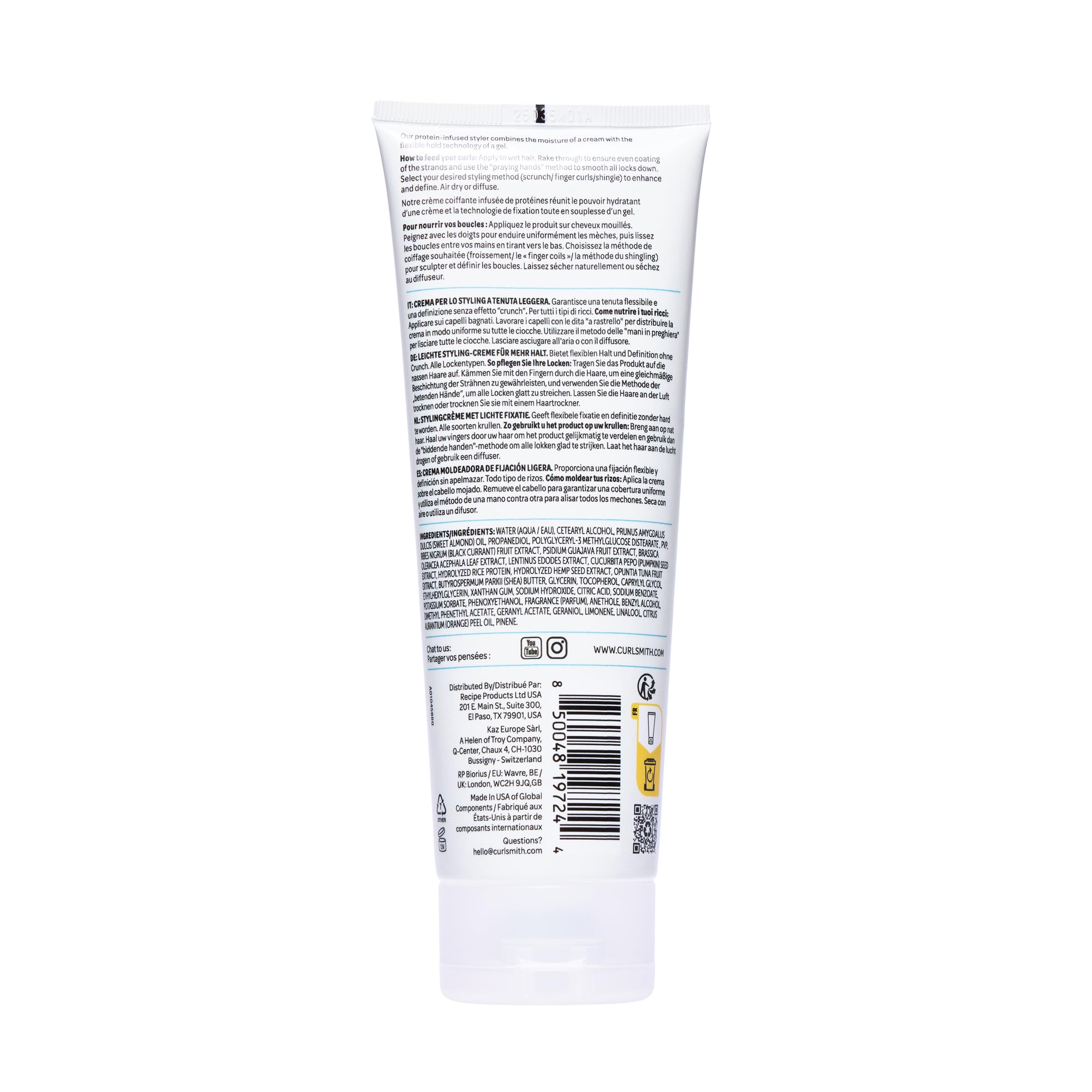 CURLSMITH Feather-Light Protein Cream for Weak, Damaged Hair Styling 7