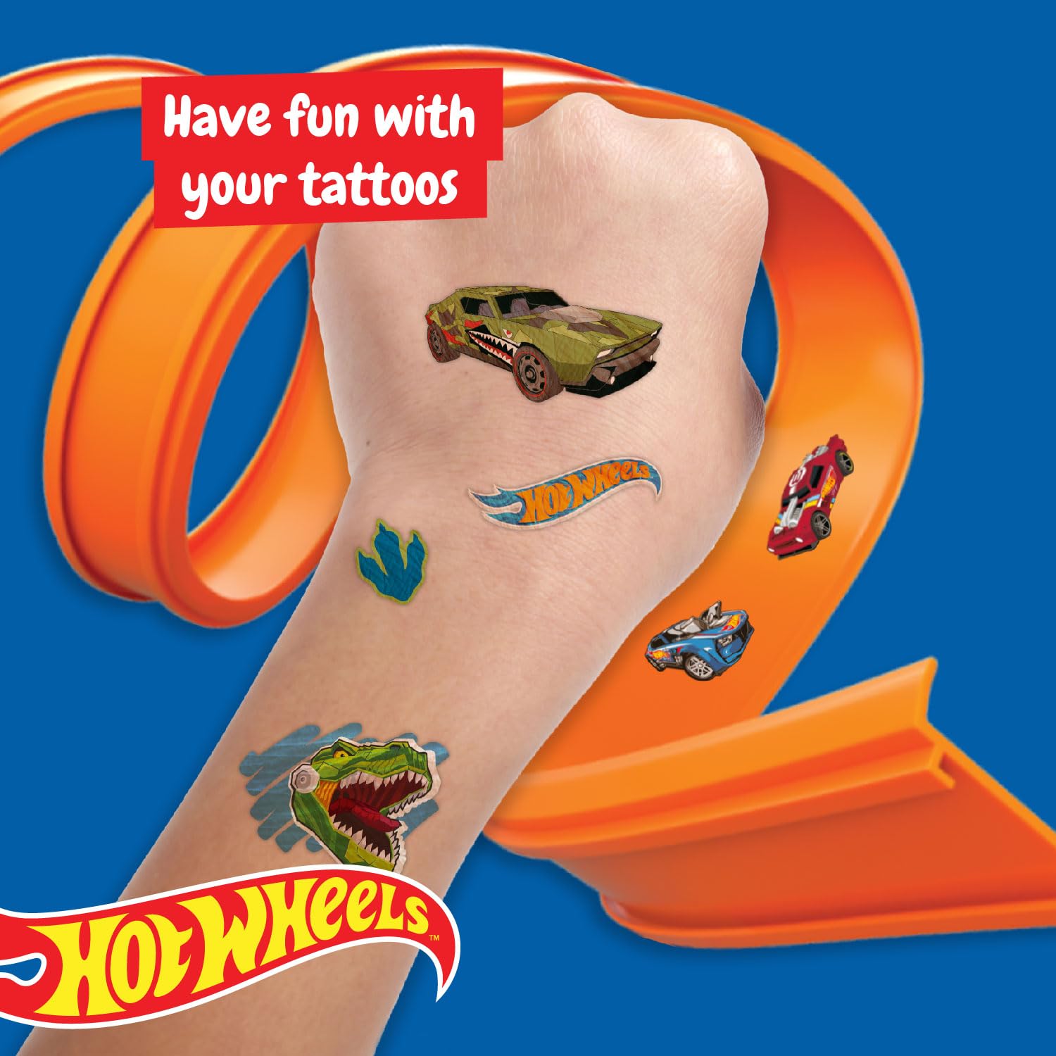 Science4you Temporäre Tattoos – Hot Wheels-Aufkleber für die Hot Wheels-Party, K 3
