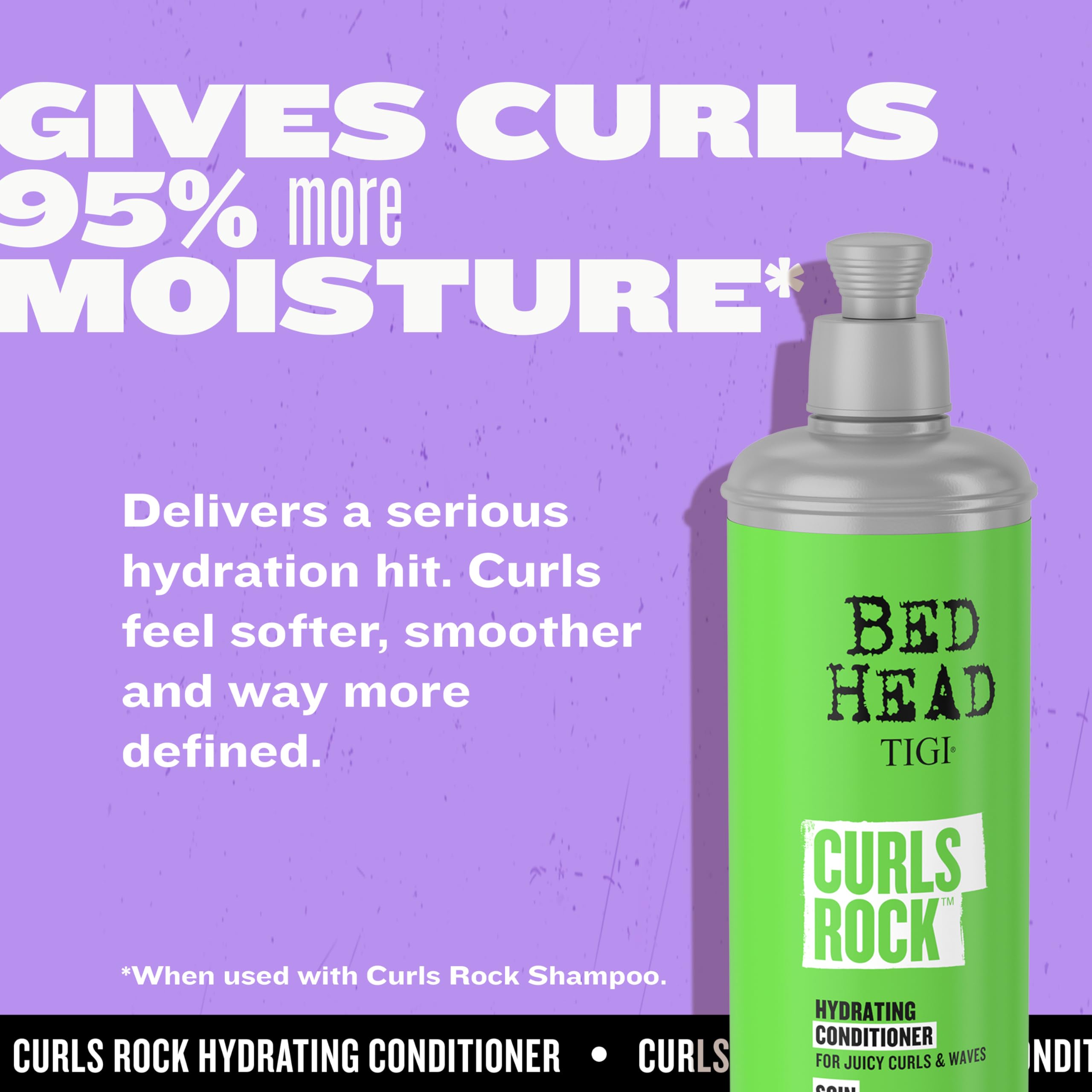 Bed Head by TIGI Curls Rock Hydrating Conditioner – Tiefenwirksame Feuchtigkeitspflege für das Haar 3
