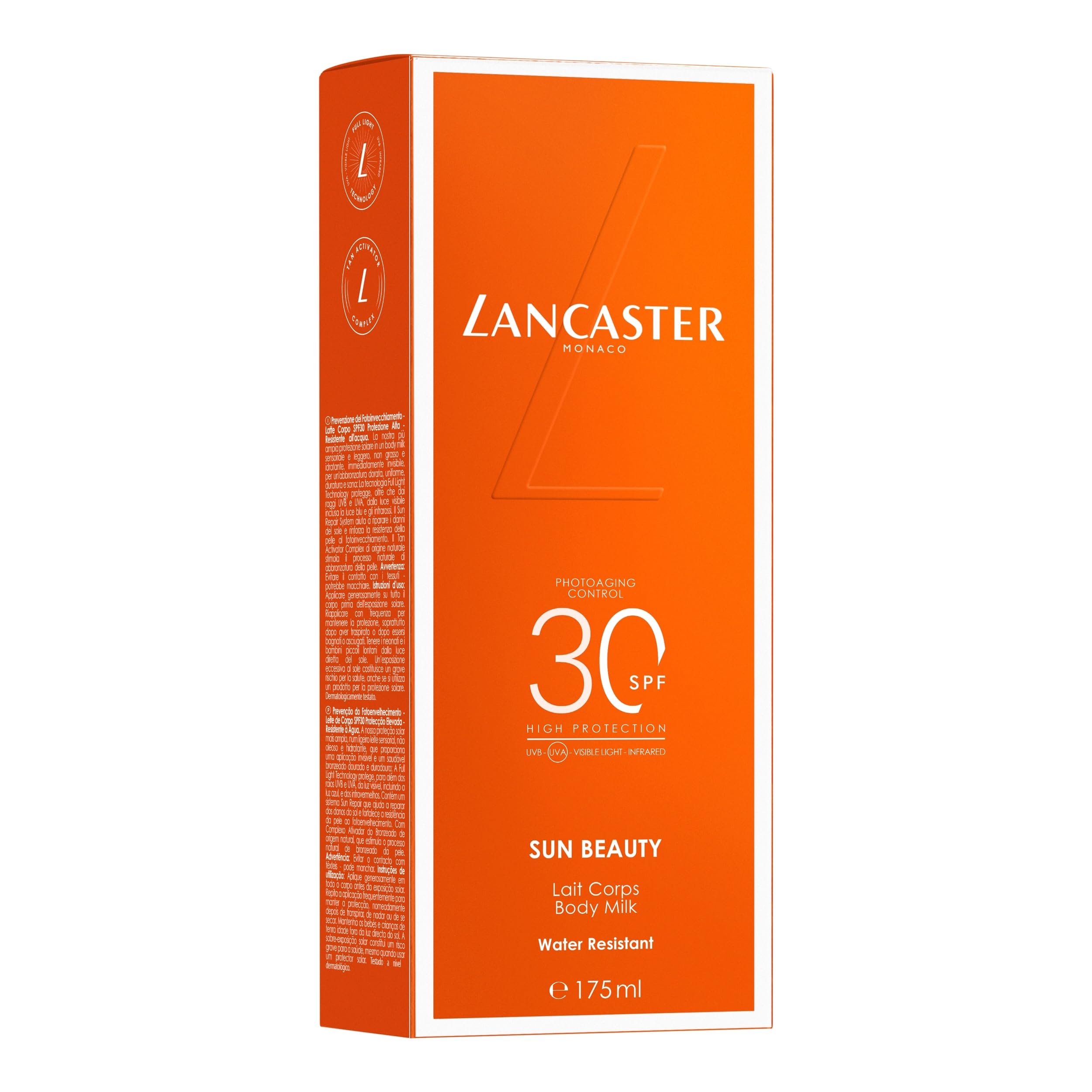 Lancaster Sun Beauty Body Milk SPF30, 175ml - Photoaging Control, Broad Spectrum Protection 3
