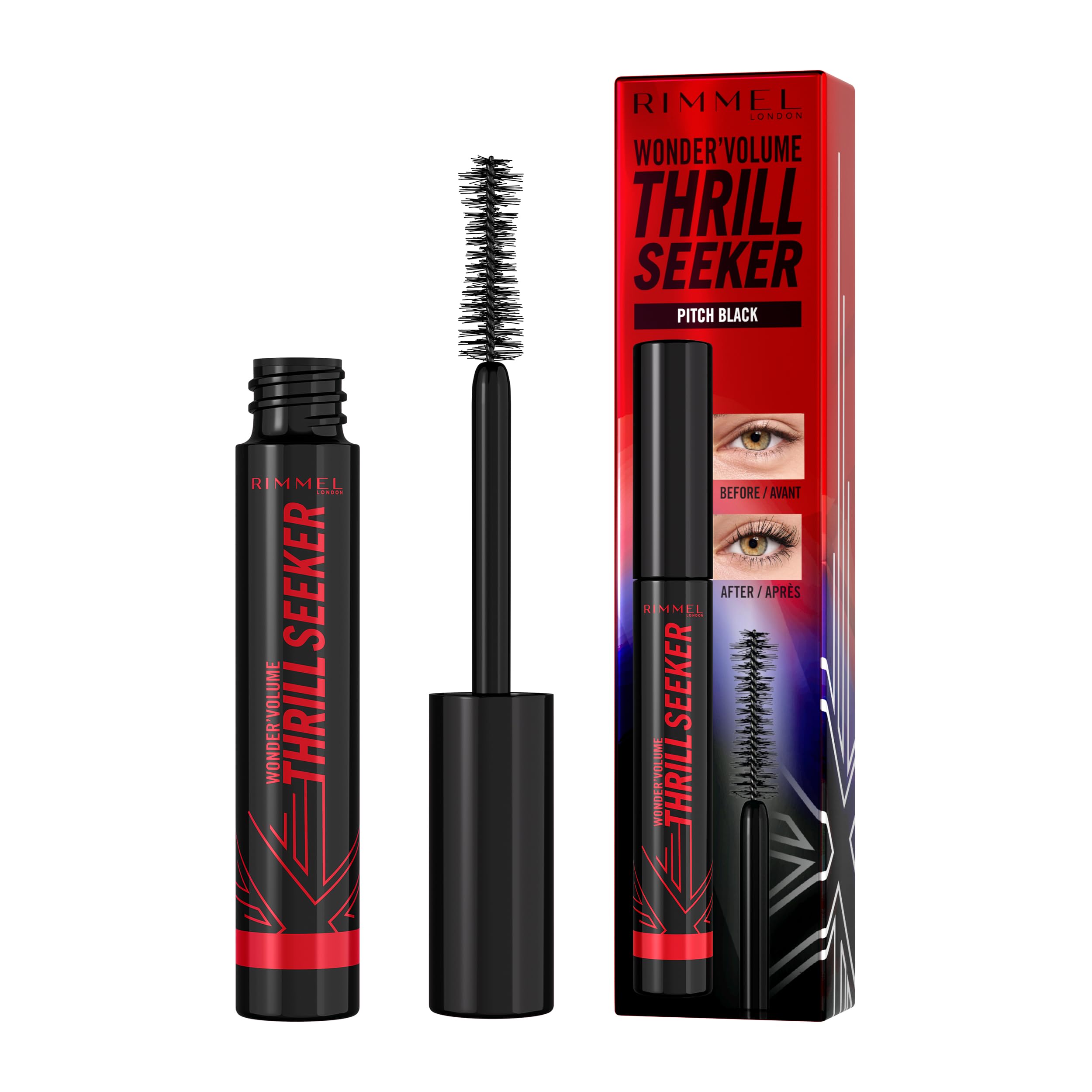 Rimmel London Thrill Seeker Mascara Pitch Black for Bold Volume