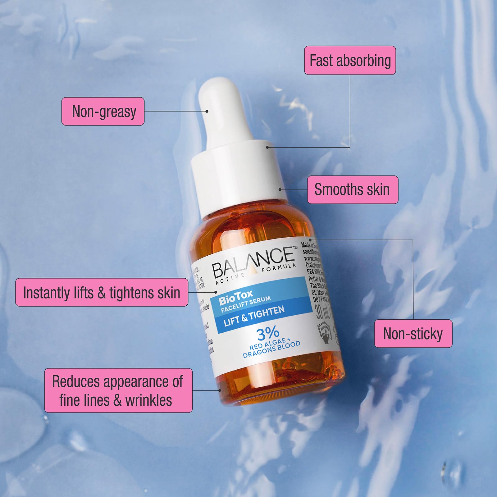 Balance Active Formula BioTox Face Lift Serum with 3% Red Algae & Dragon’s Blood 30ml 3