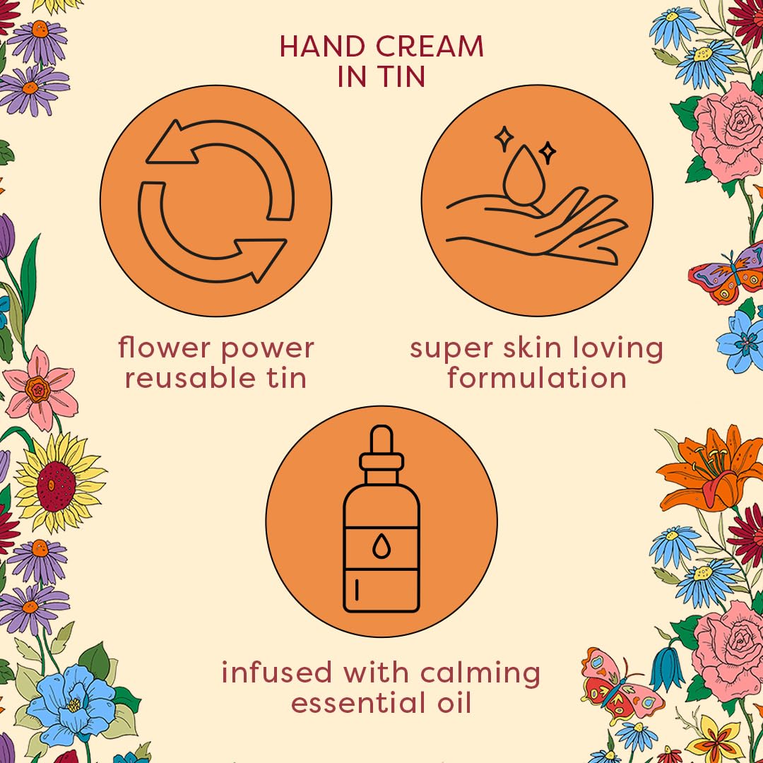 Heathcote & Ivory Vegan Hand Cream 100ml with Shea Butter & Calming Essential Oils in Reusable Tin 6