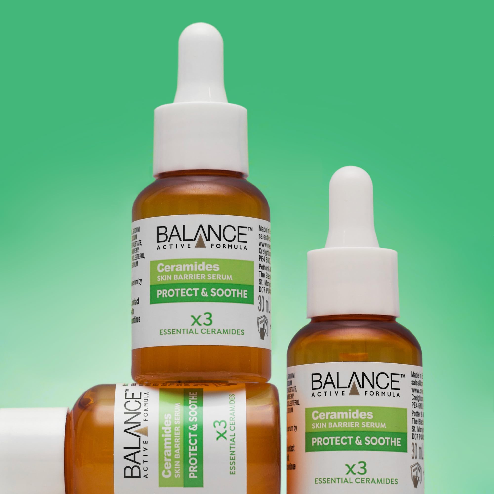 Balance Active Formula Ceramides Skin Barrier Serum, 30ml | Triple Ceramide Complex & Hyaluronic Acid 6
