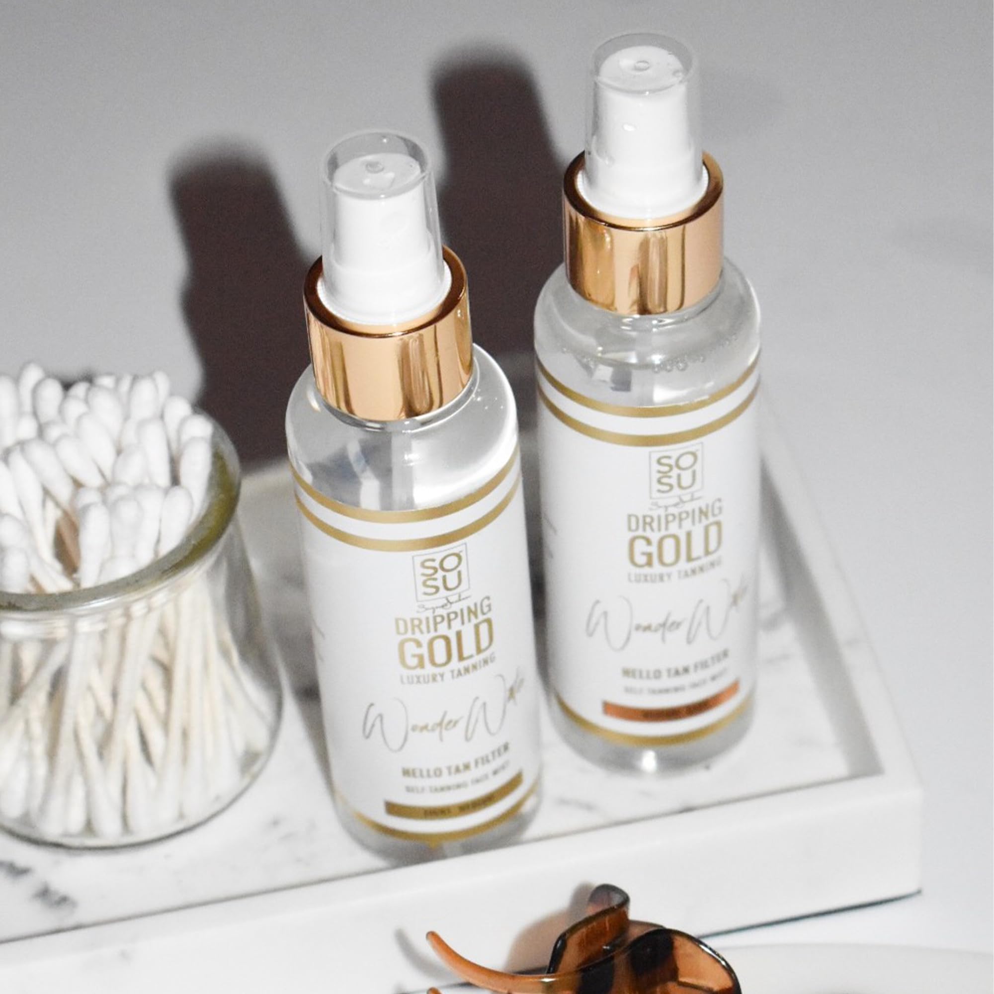 Dripping Gold Water Medium/Dark Self Tanning Mist 100ml for Radiant Olive Glow 5