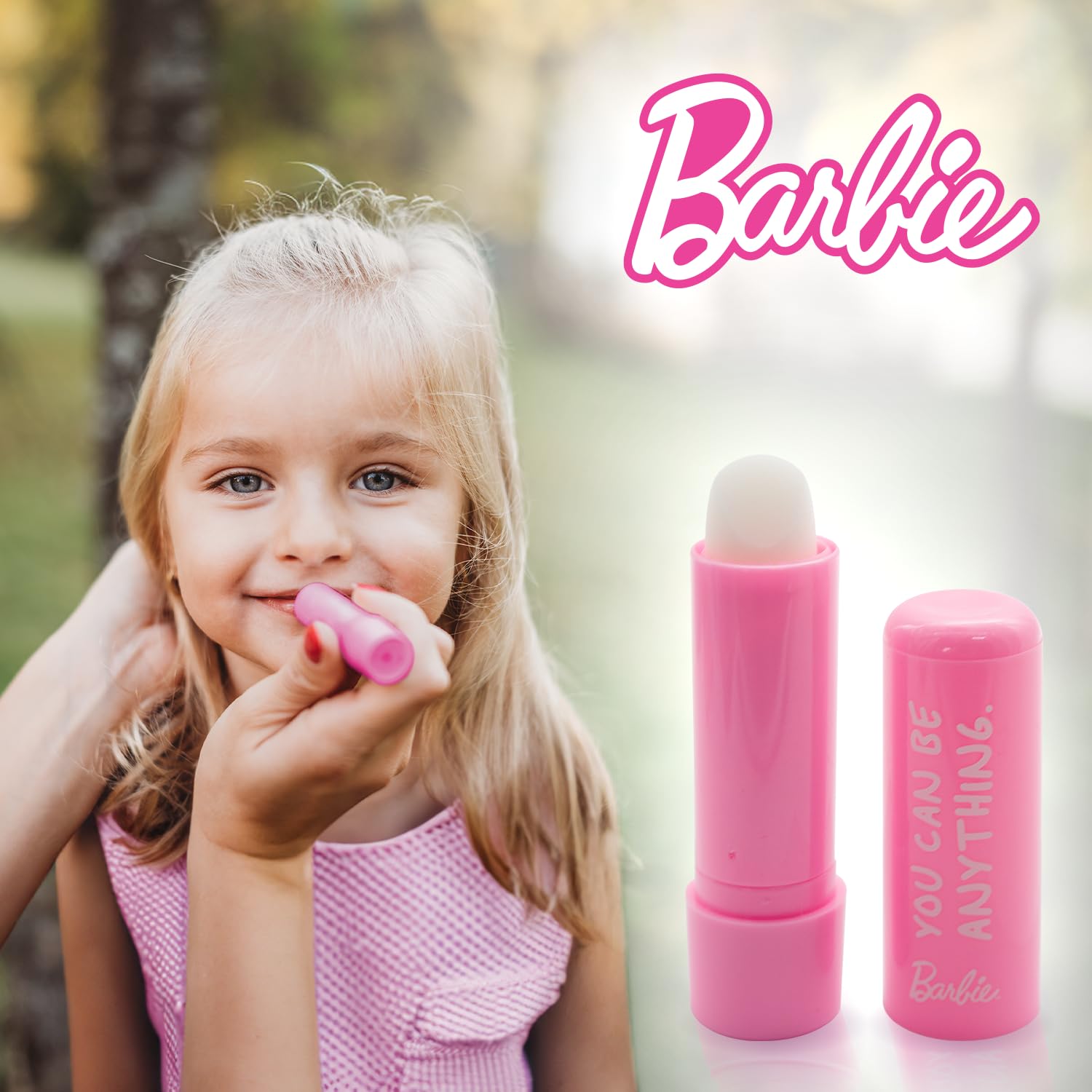 Uroda Barbie Lippenbalsam mit Erdbeercreme-Geschmack für Kinder – Feuchtigkeitsspendend und pflegend 4