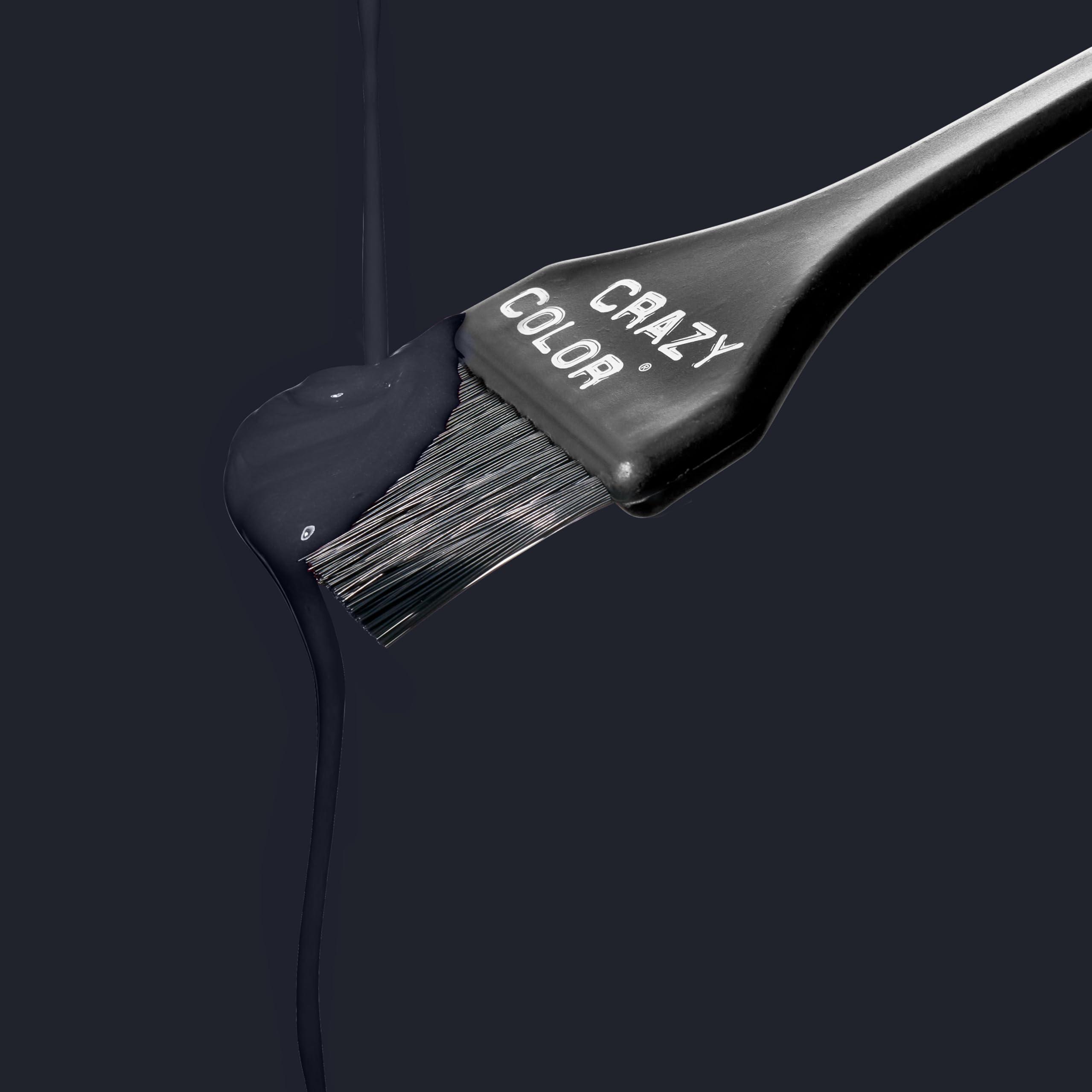 Crazy Color Black Semi-Permanent Hair Dye Duo - Vegan, Conditioning Blue Black Color 3