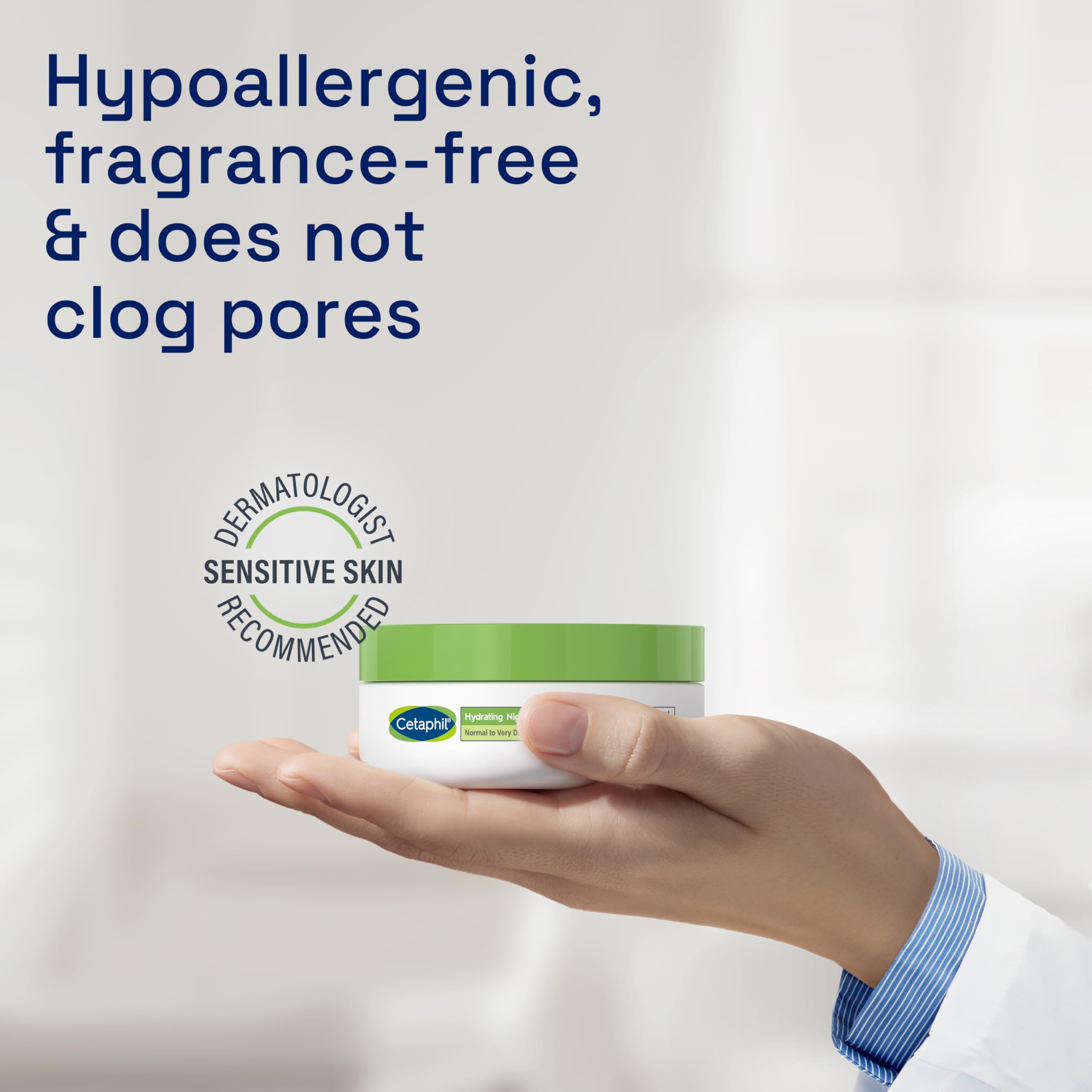 Cetaphil Hyaluronic Acid Night Cream, 50ml Moisturiser for Sensitive Skin 5