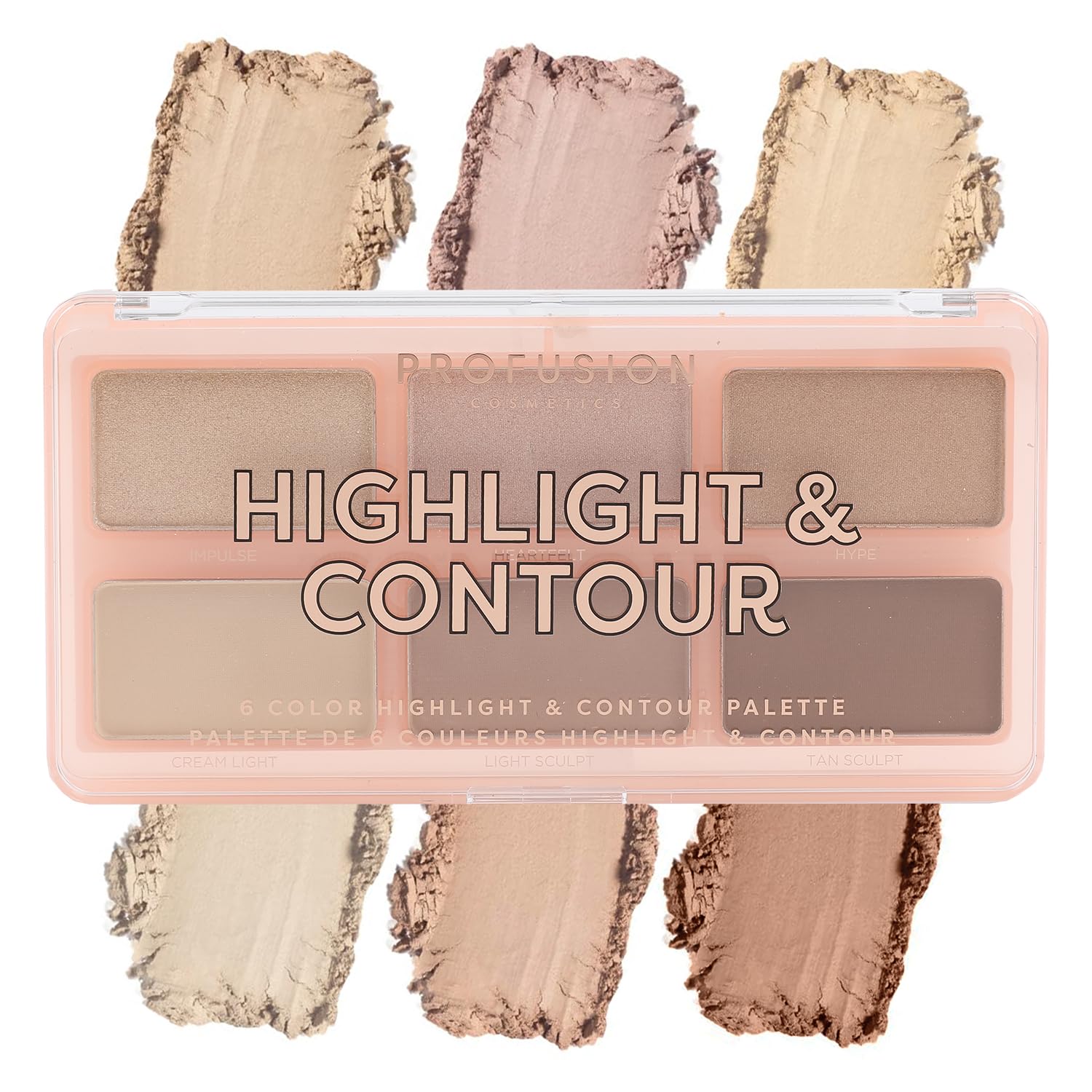 Profusion Cosmetics Mini Artistry Highlight & Contour Palette I - Light Medium