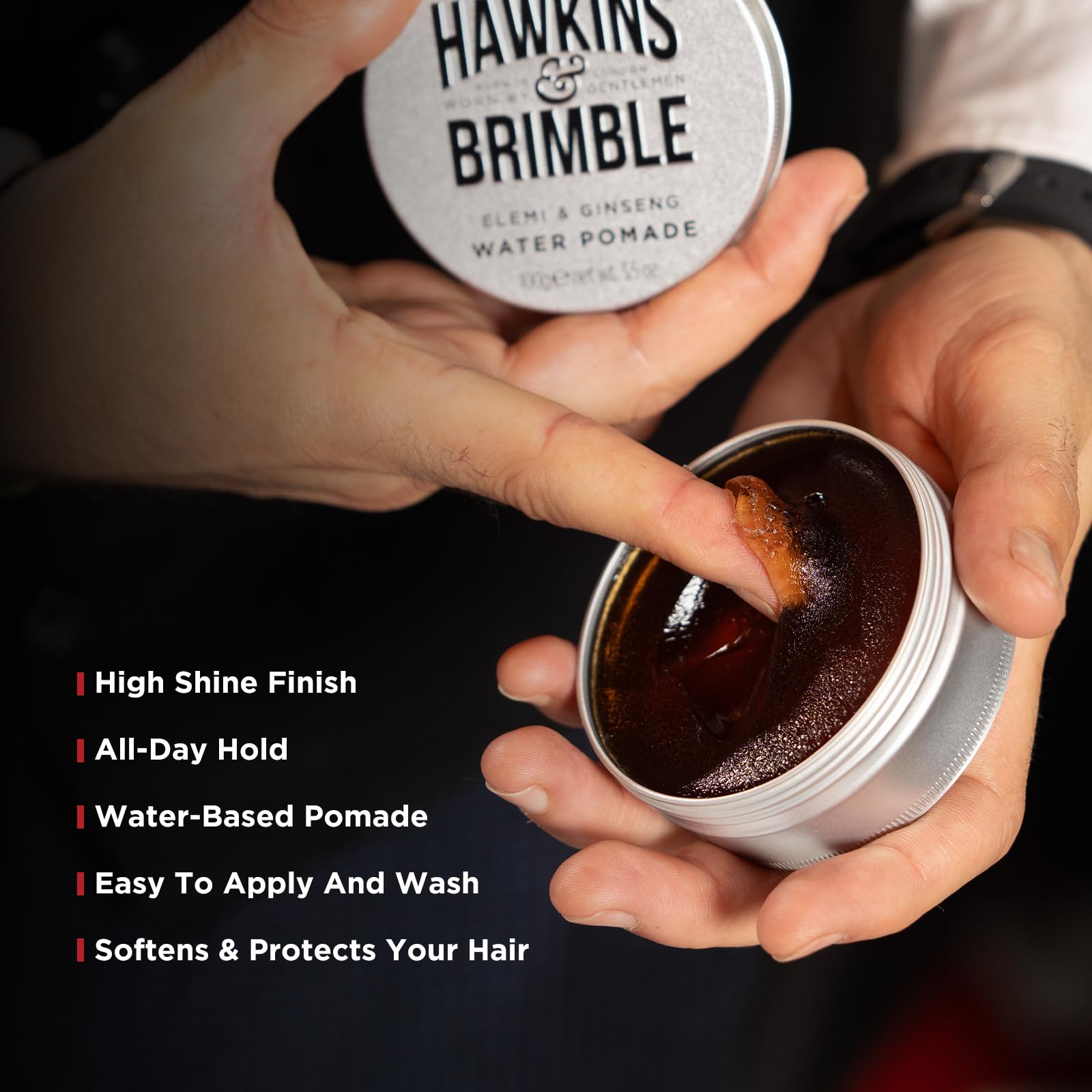 Hawkins &amp; Brimble Gentleman's Water Pomade, stylische Pomade für Männer, hält das Haar 3