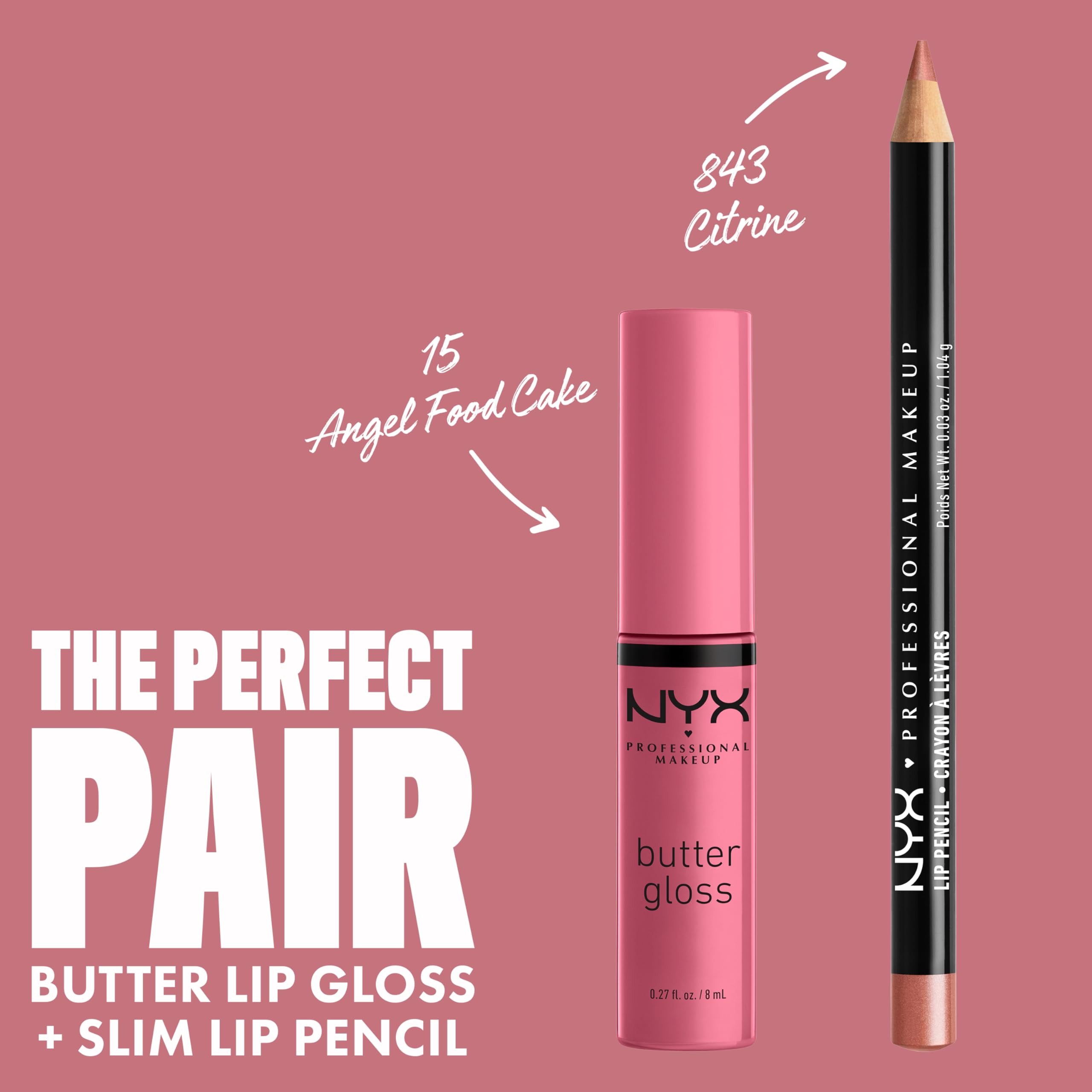 NYX Professional Makeup Butter Gloss in Angel Food Cake - Buttery Soft Lip Shine 4