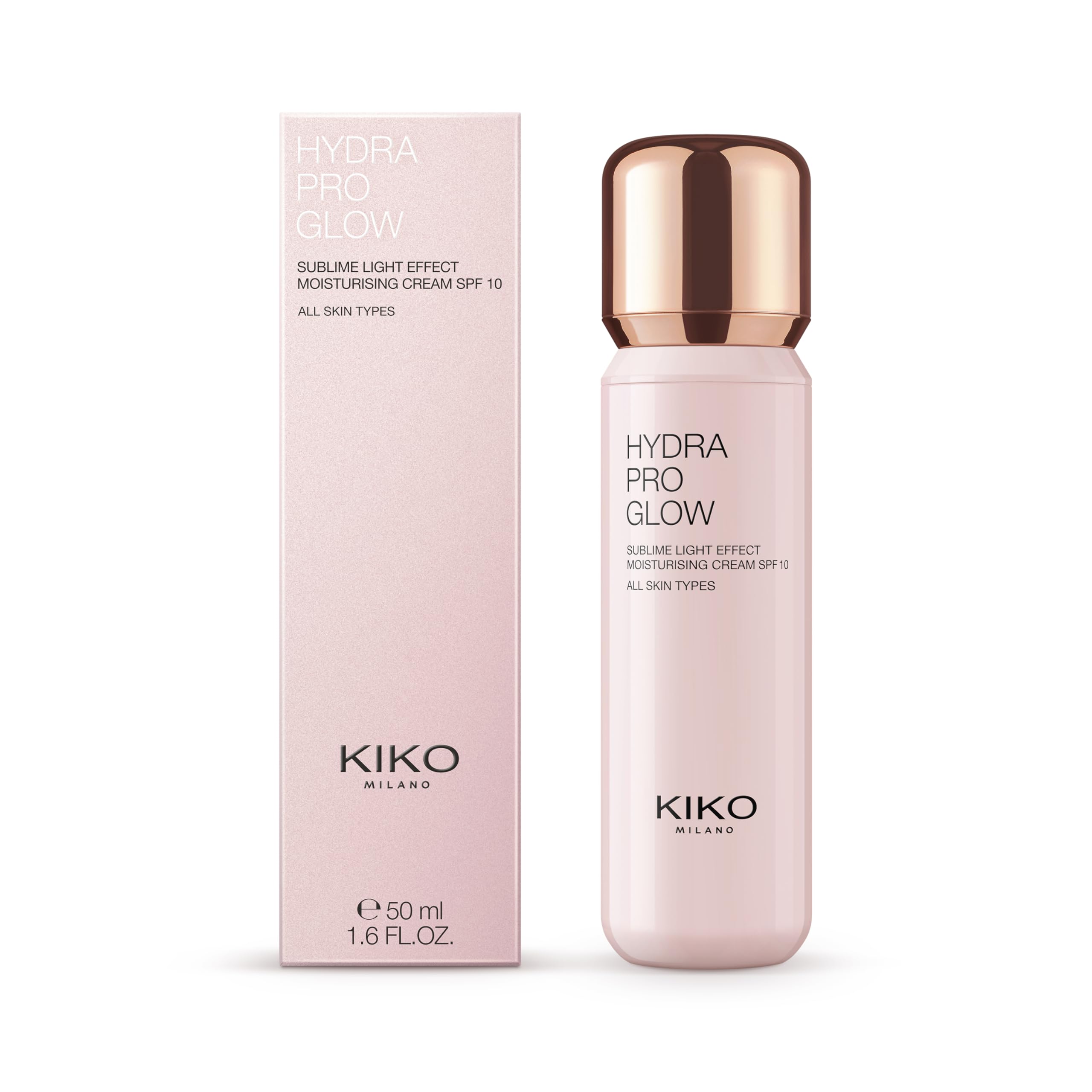KIKO Milano Hydra Pro Glow Moisturising Face Cream SPF 10 for Sublime Shine