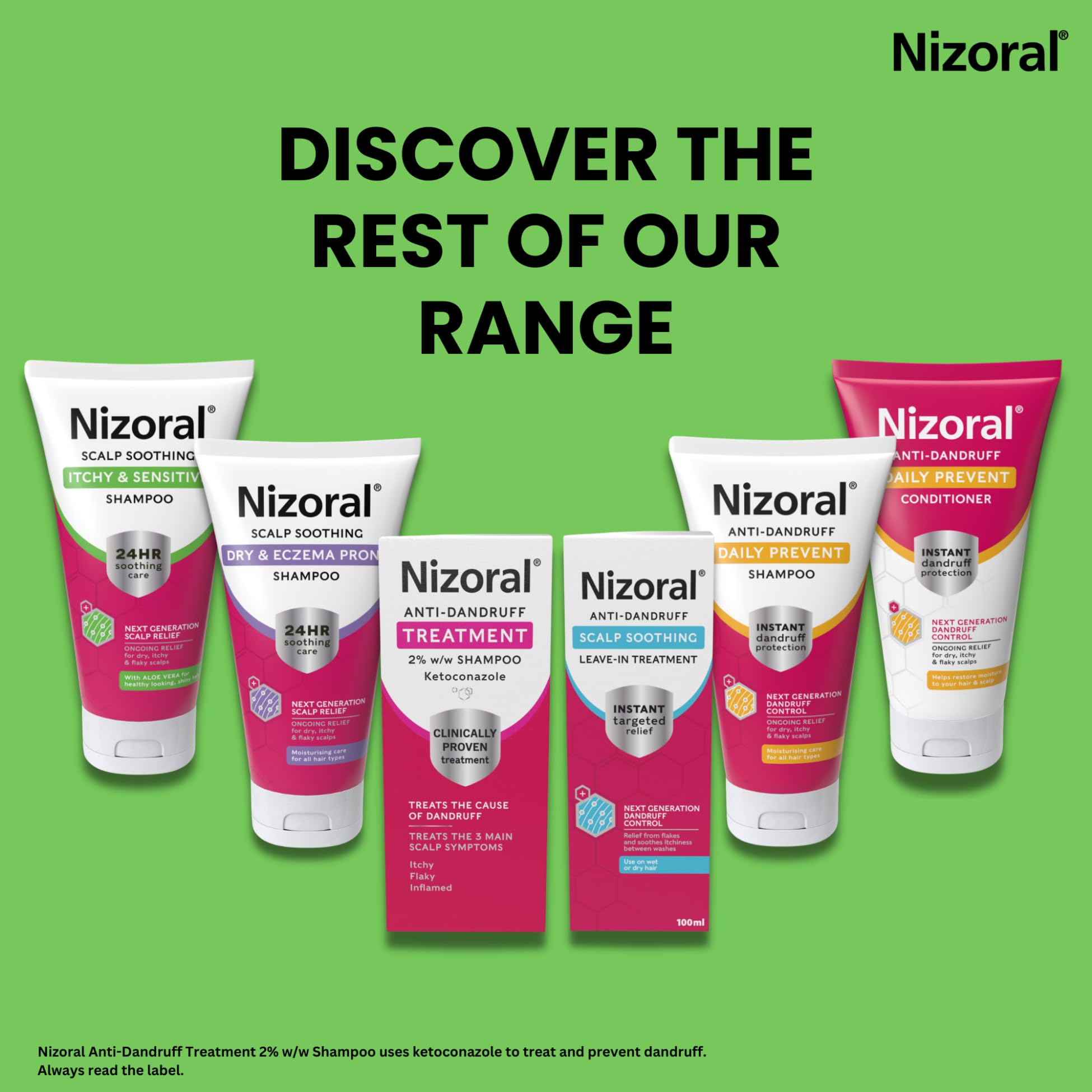 Nizoral Shampoo zur Beruhigung der Kopfhaut bei Juckreiz und empfindlicher Haut für 24 Stunden Linderung (200 ml) 8