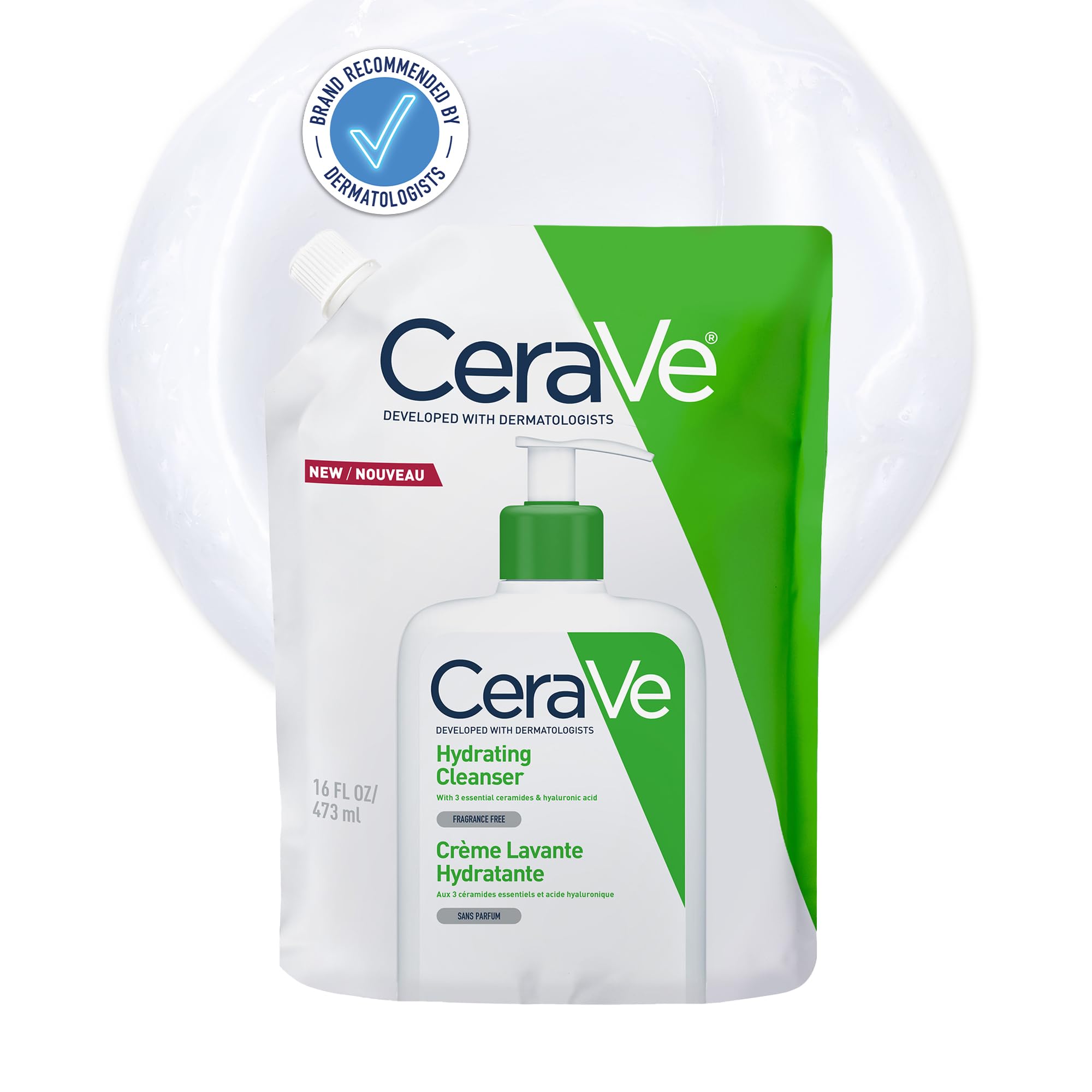 CeraVe Hydrating Facial Cleanser with Hyaluronic Acid for Normal to Dry Skin