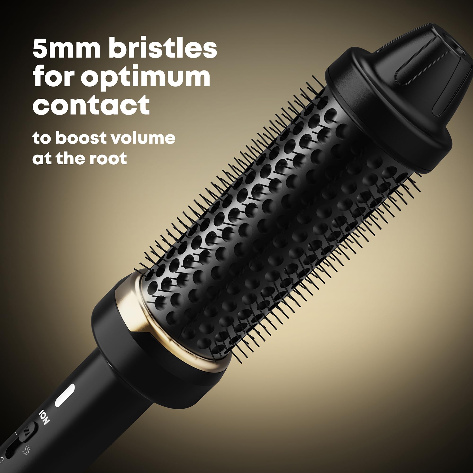 REVAMP Big Hot Brush Styler for Volume, Smoothness, and Shine with Ionic Jet Technology