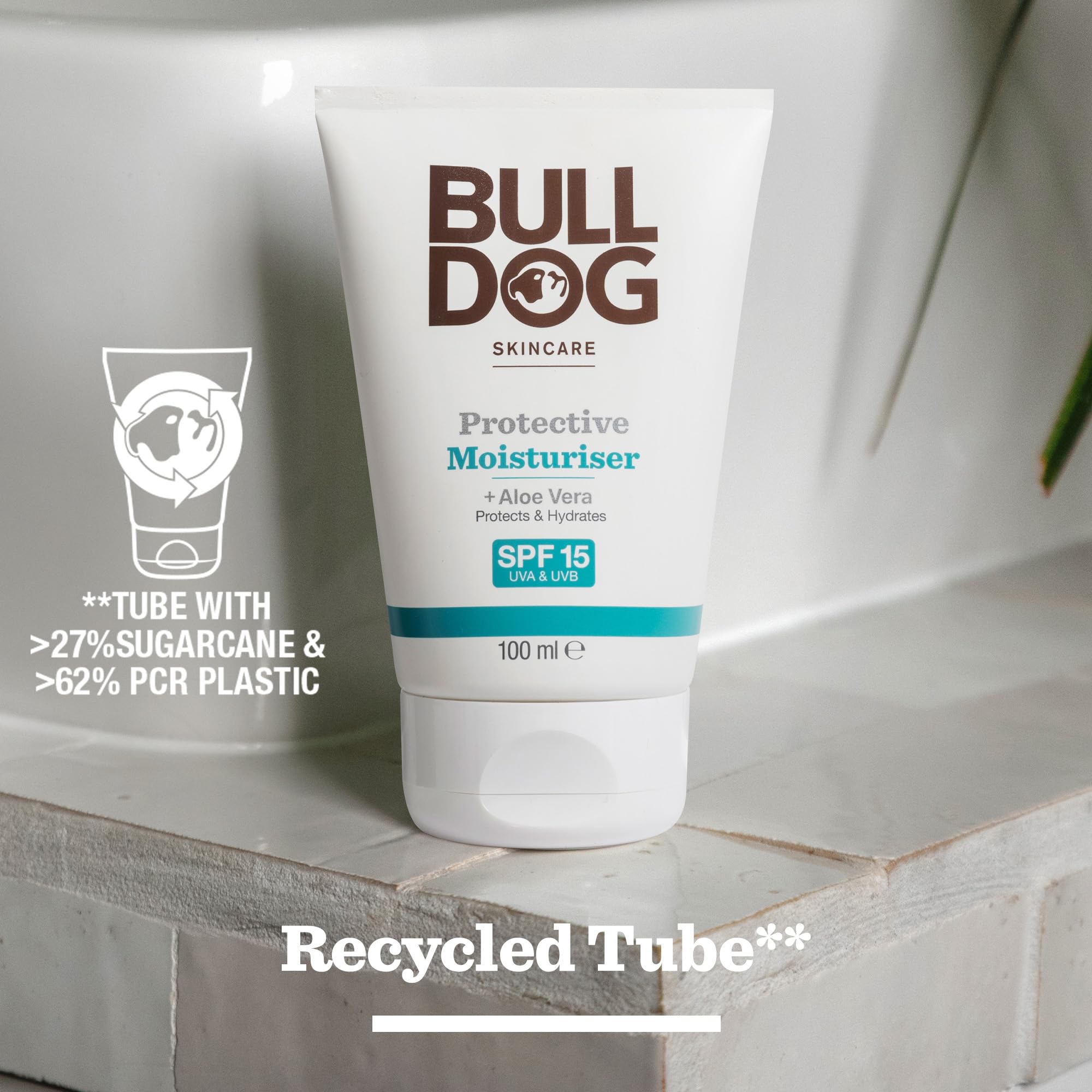 BULLDOG SKINCARE Schützende Feuchtigkeitscreme LSF 15 100ml, angereichert mit Aloe Vera 4
