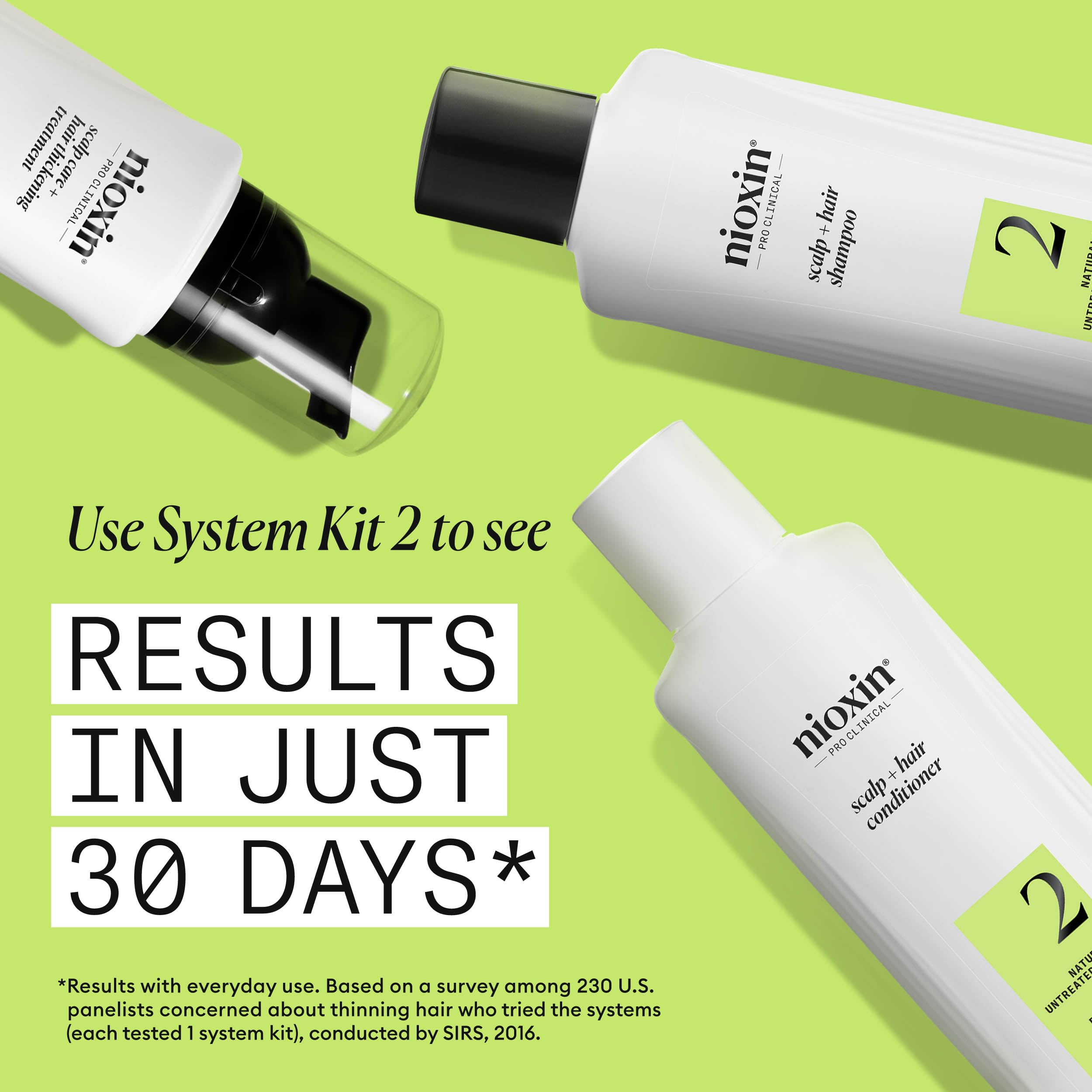 NIOXIN System 2 Scalp + Hair Thickening Shampoo for Progressed Thinning (300ml) 3