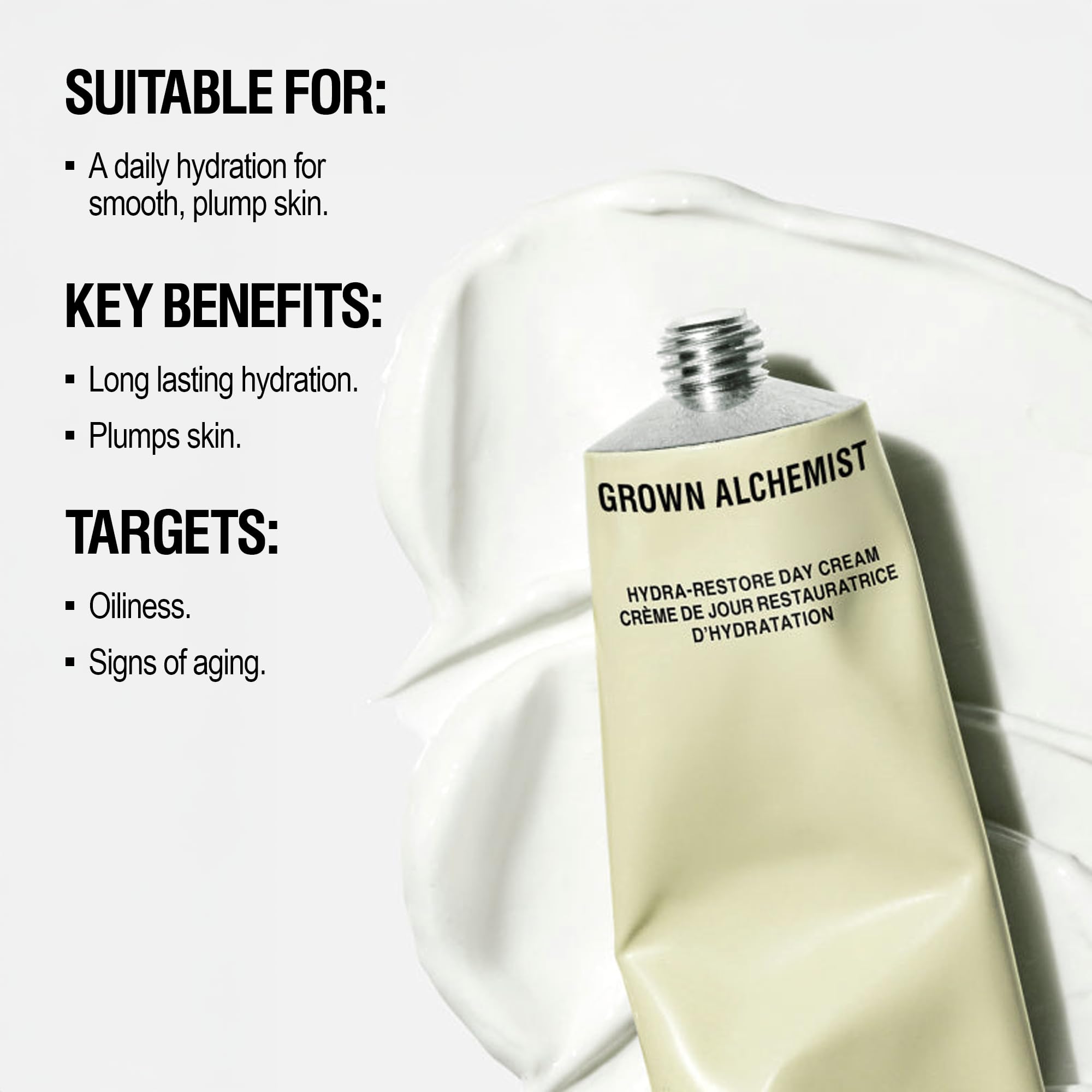 Grown Alchemist Hydra-Restore Day Face Cream - Luxury Daily Moisturising Cream 3