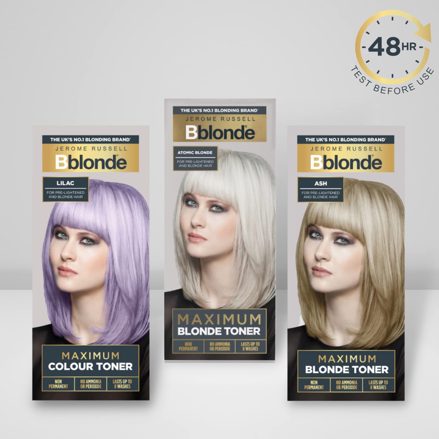Jerome Russell Bblonde Ash Maximum Blonde Toner - Non-Permanent, Ammonia/Peroxide Free, Lasts 8 Washes, 75ml 6