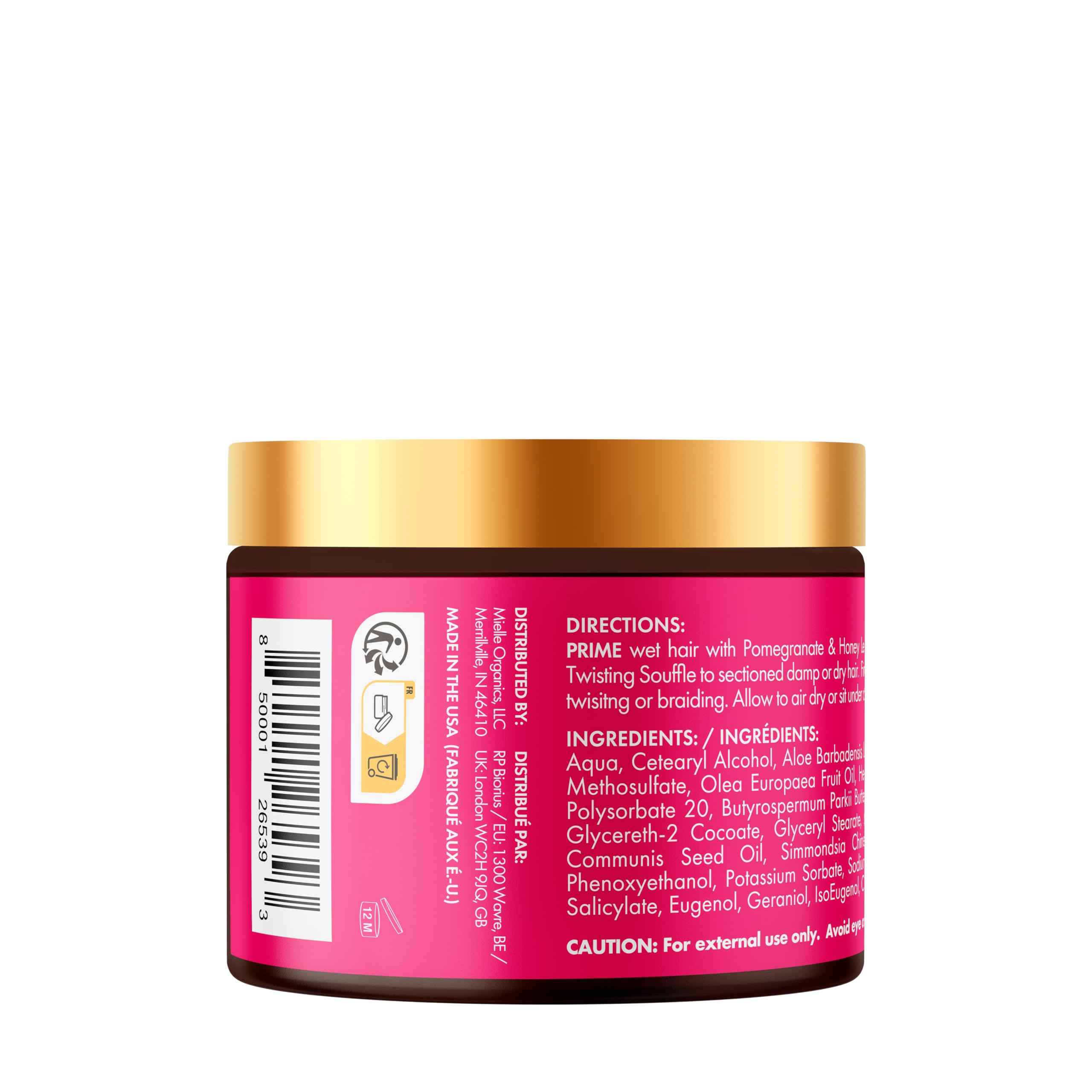 Mielle Pomegranate & Honey Twisting Hair Styling Souffle for Type 4 Curls, 340 g