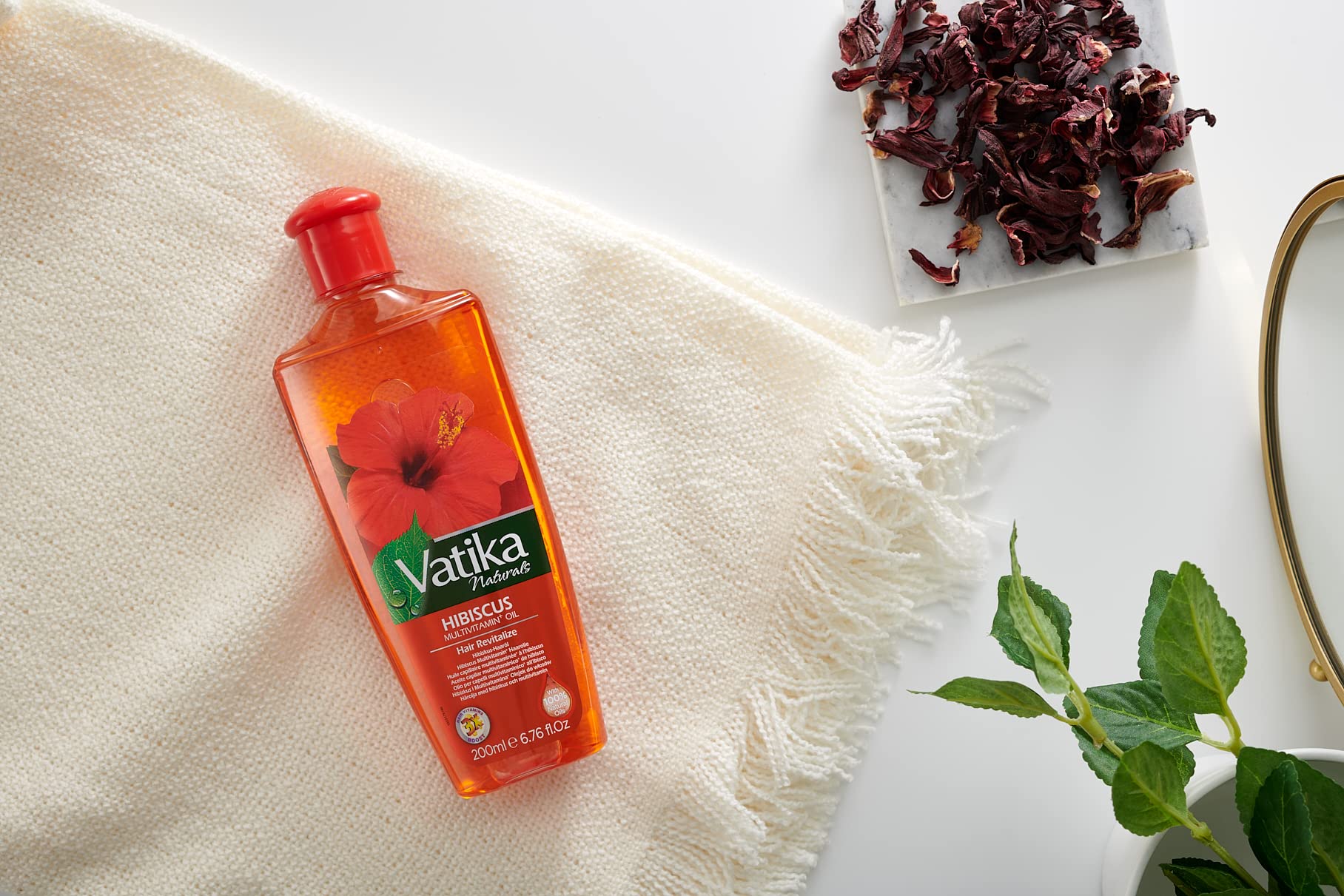 Vatika Naturals Hibiscus Multivitamin Hair Oil with Tea Tree & Rosemary - 200ml 9