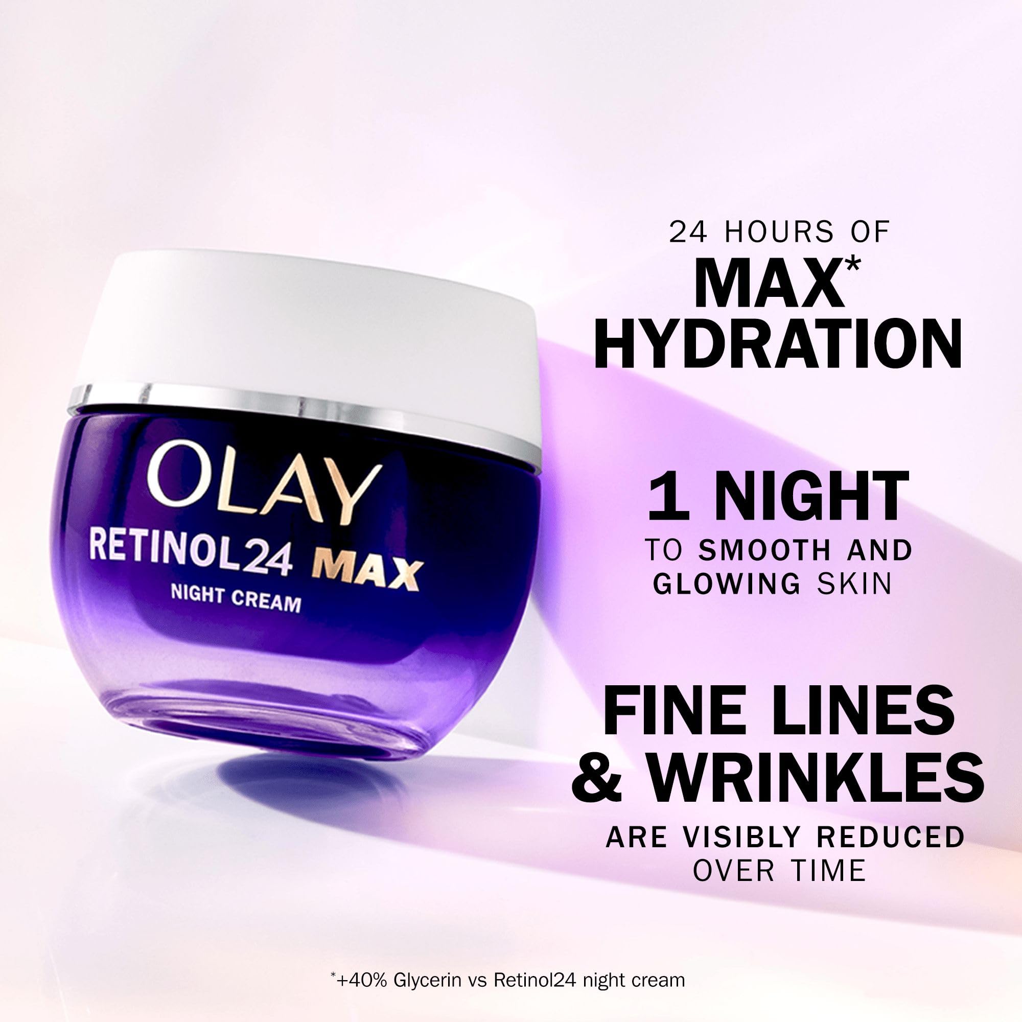 Olay Retinol 24 MAX Night Cream - Anti-Aging Face Moisturizer with Retinyl Propionate 3