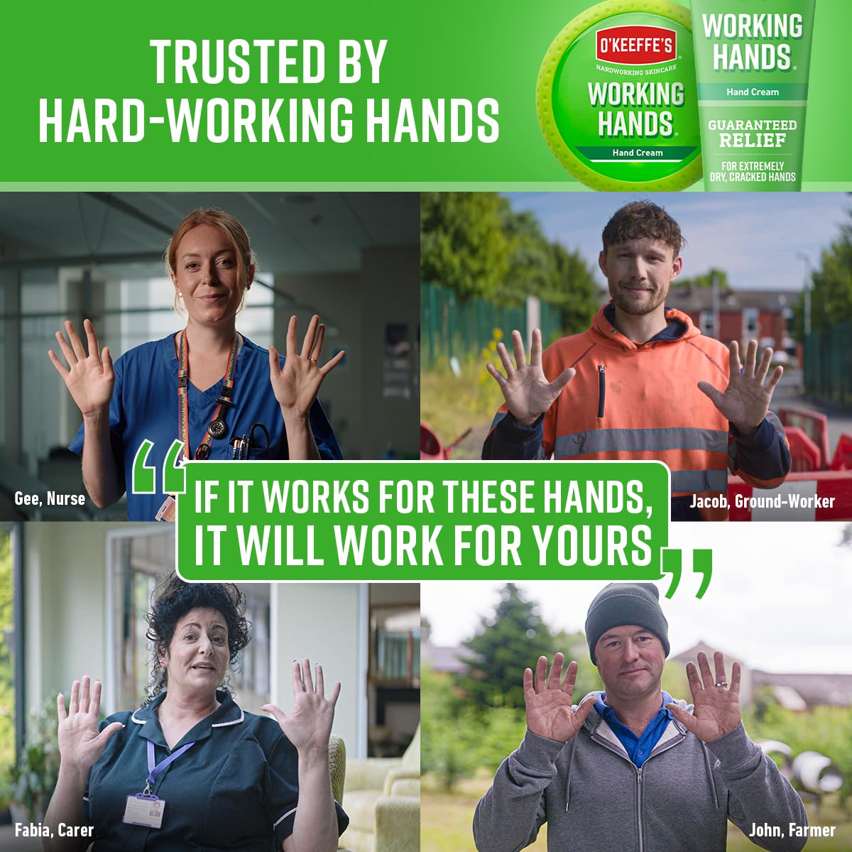 O’Keeffe’s Working Hands Hand Cream 260ml Pumpable Formula for Extreme Dryness 6