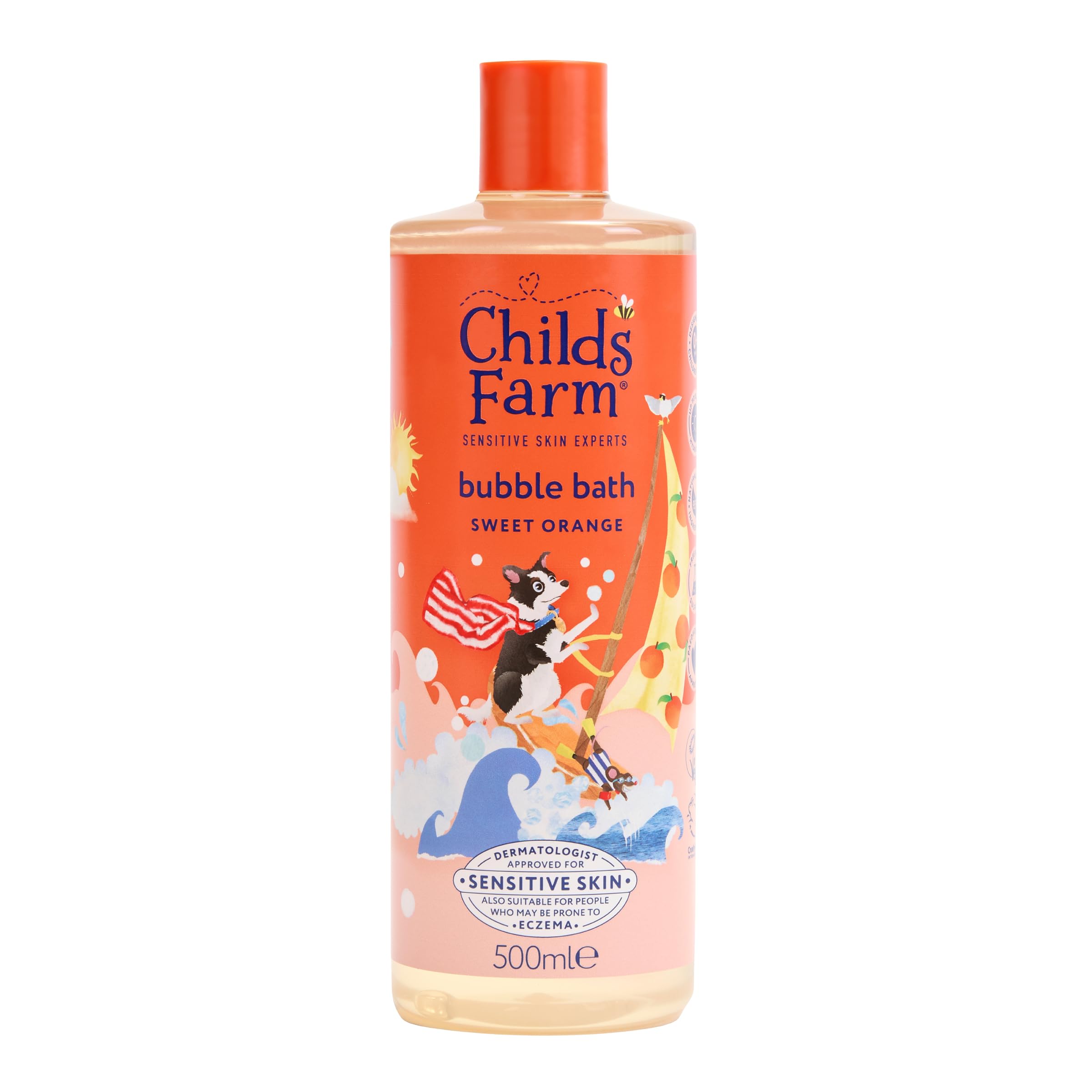 Childs Farm Kids Bubble Bath, Sweet Orange | Gentle & Hydrating for Sensitive Skin