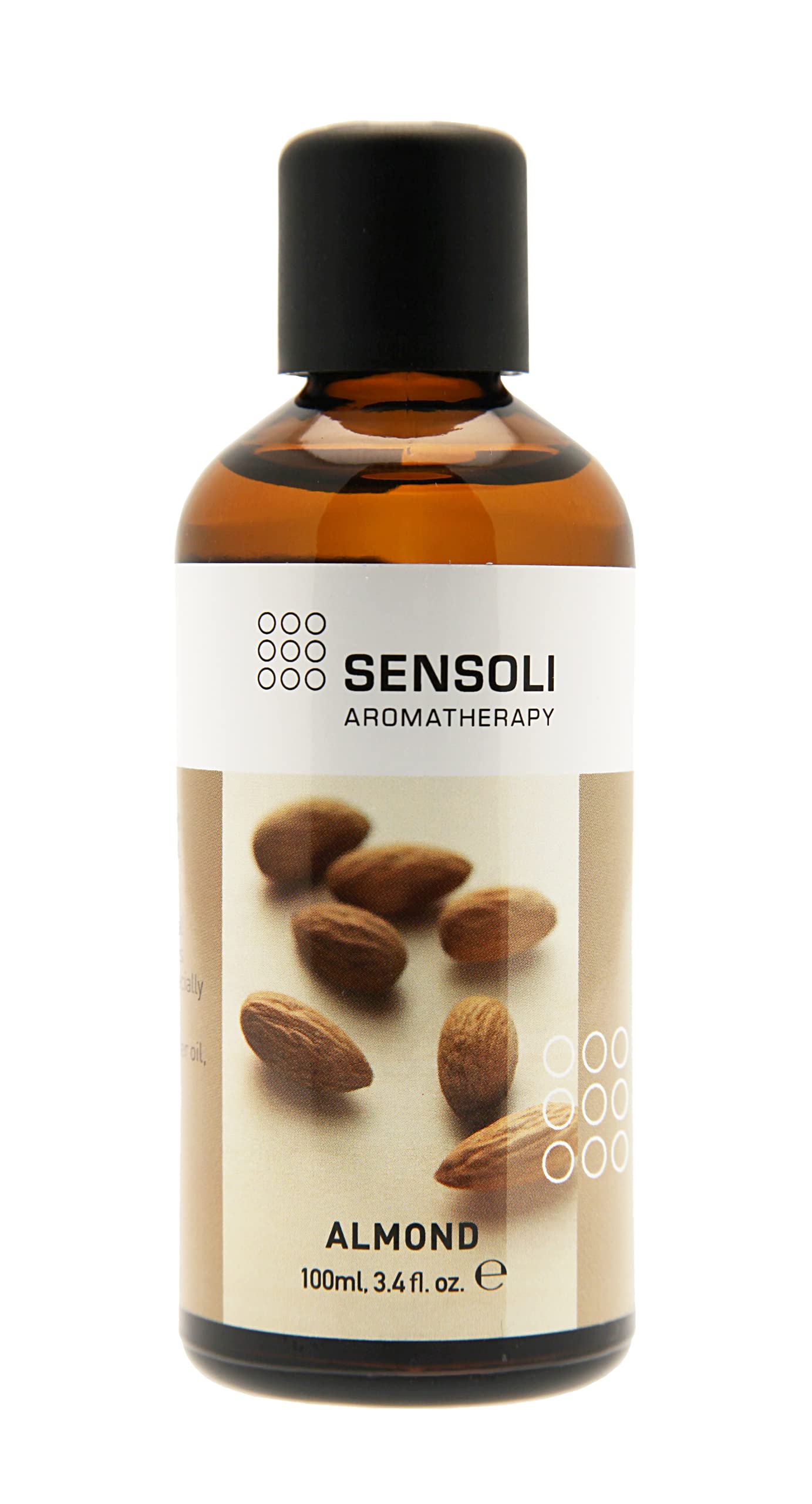 Sensoli 100% Pure Sweet Almond Oil 100ml - Natural Carrier Oil for Skin & Hair
