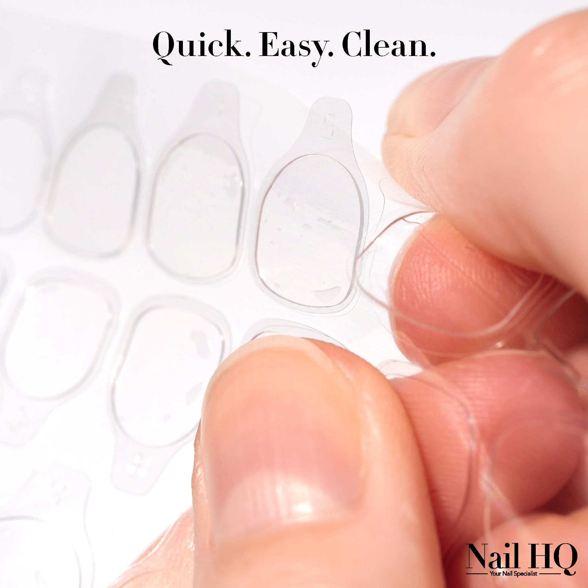 NAIL HQ Instant-Hold False Nail Adhesive Tabs (72 Count) - Mess Free & Long Lasting 3