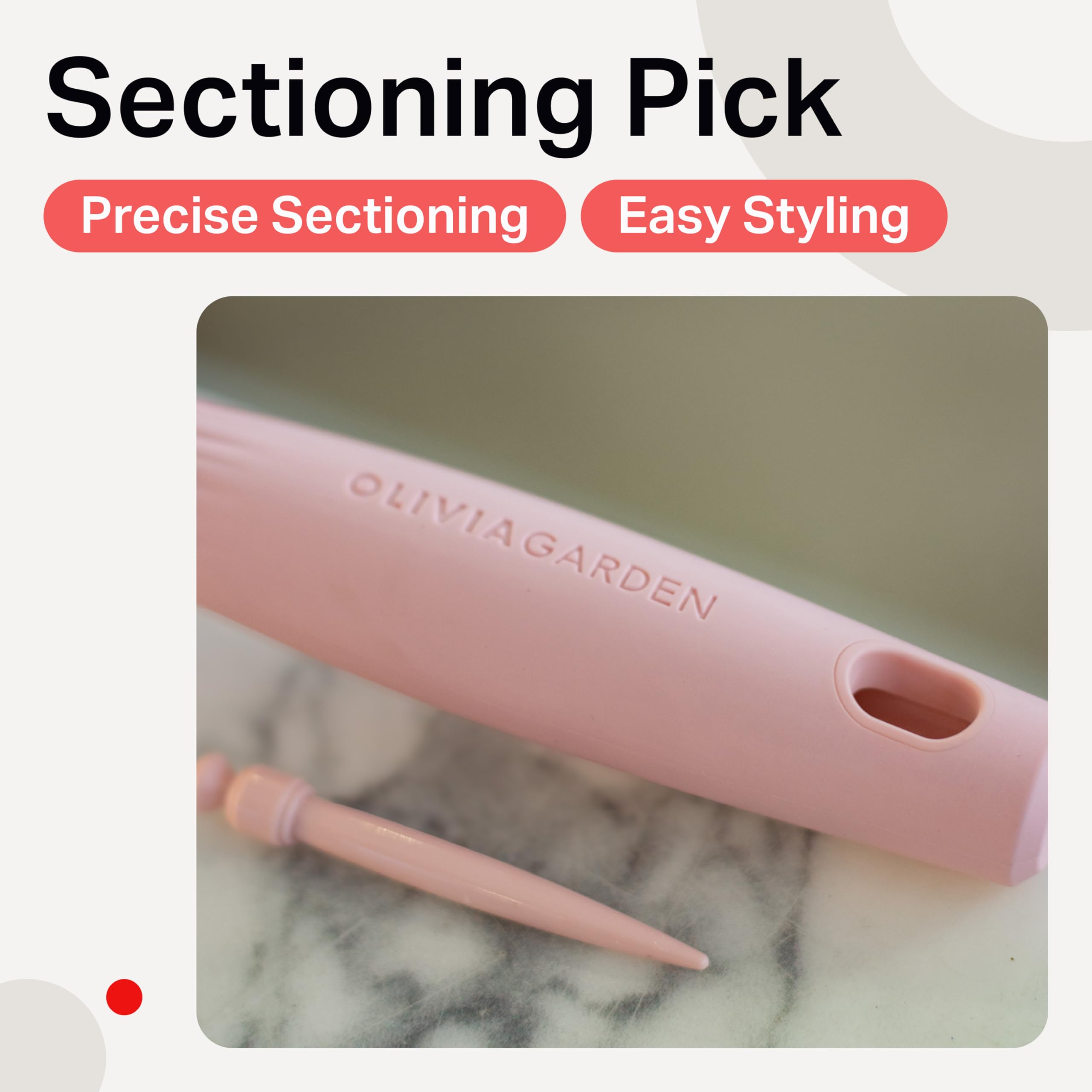 Olivia Garden Expert Blowout Speed Round Brush - Pastel Pink - Size 45 - Ceramic Coated for 25% Faster Blowouts 5