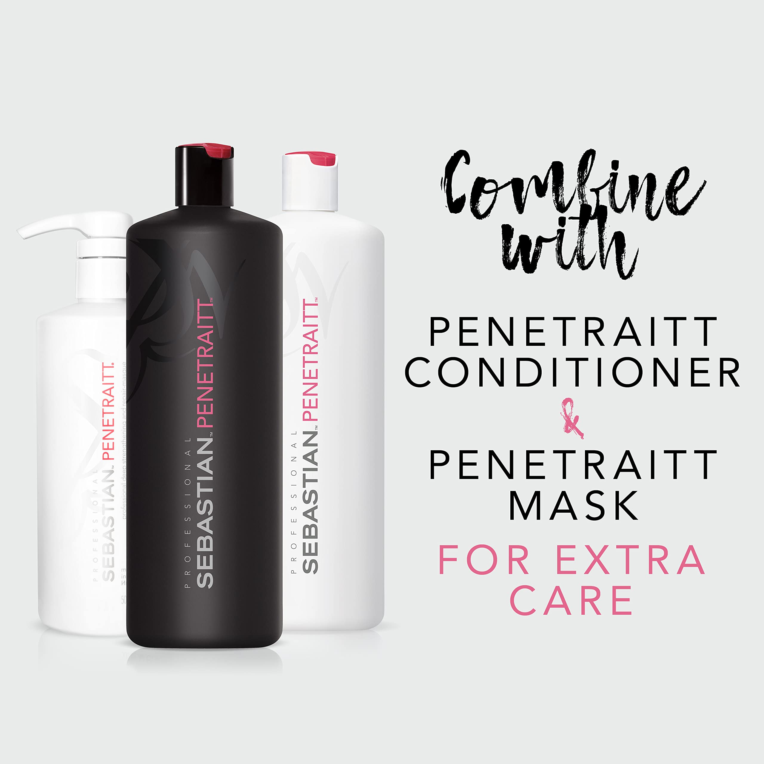 Sebastian Professional Penetraitt Shampoo for Strengthening and Repair of Damaged Hair 4