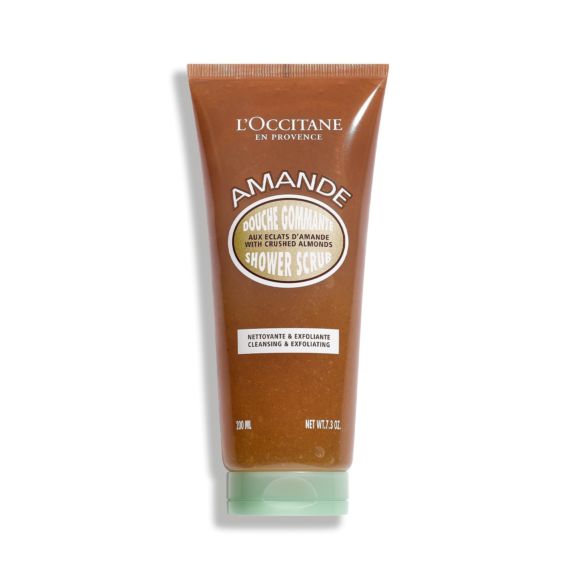 L'OCCITANE Almond Shower Scrub 200ml - Vegan Exfoliating Body Scrub