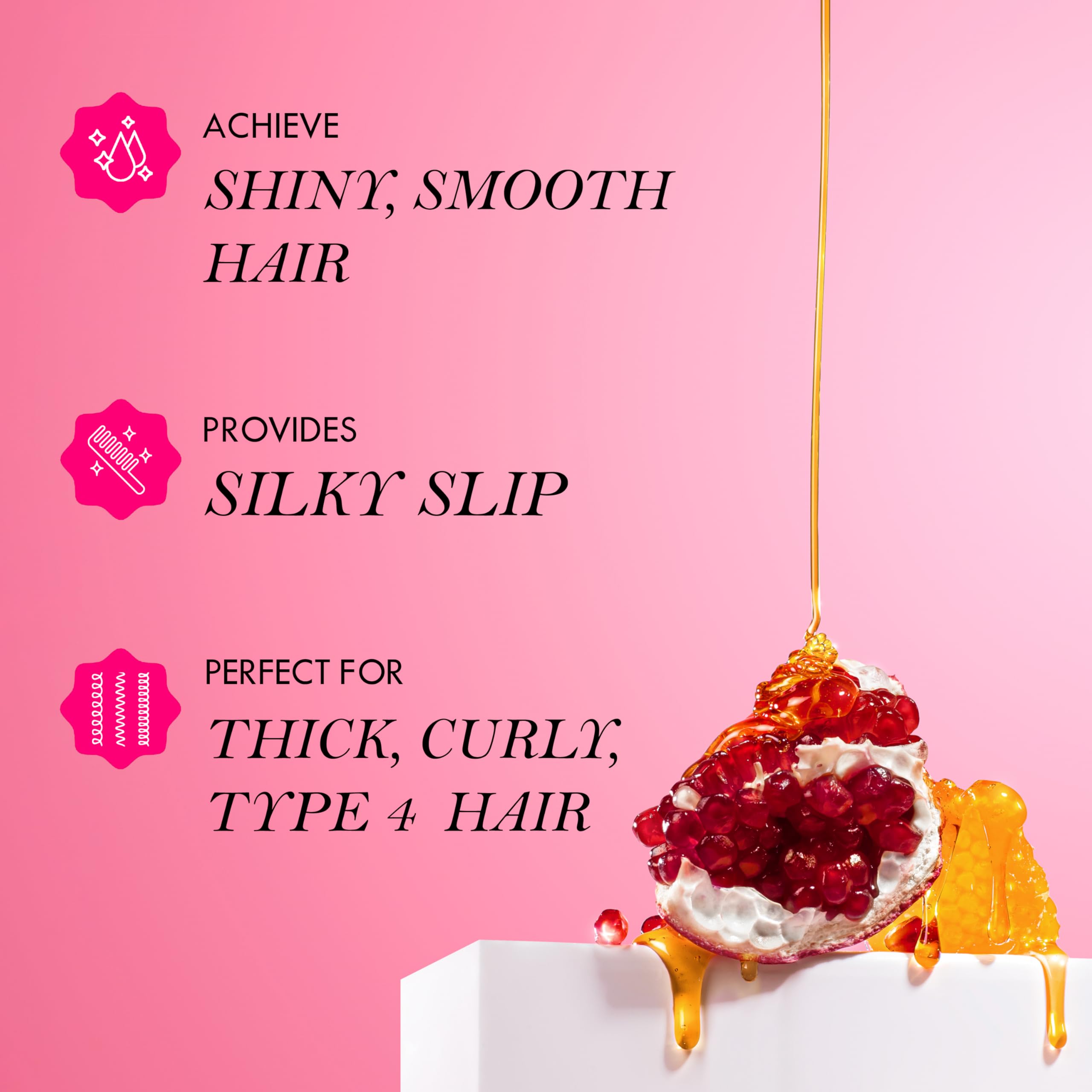 Mielle Pomegranate & Honey Detangling Conditioner for Curly Hair - Deep Moisture 3