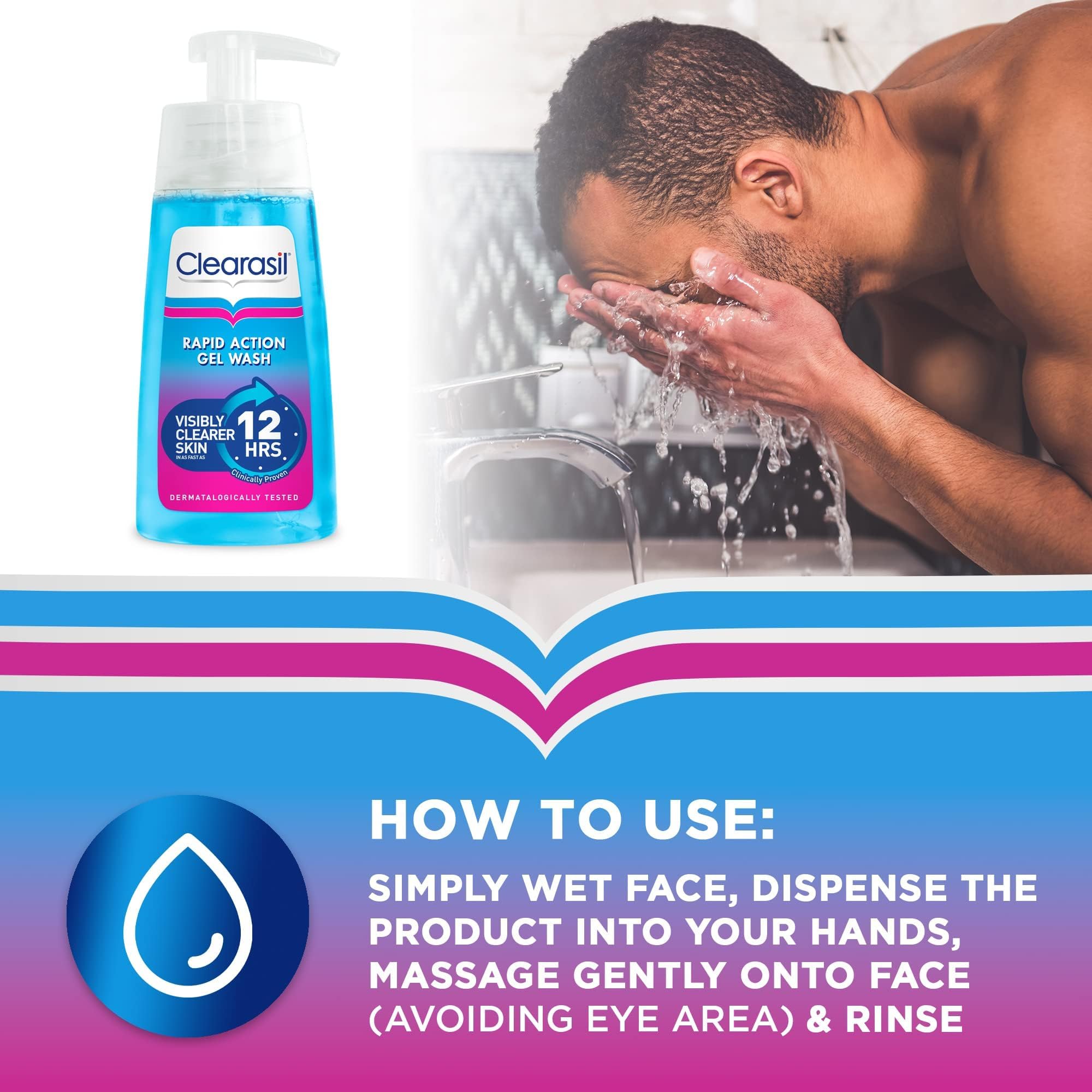 Clearasil Ultra Rapid Action Gel Wash 12 Stunden 5
