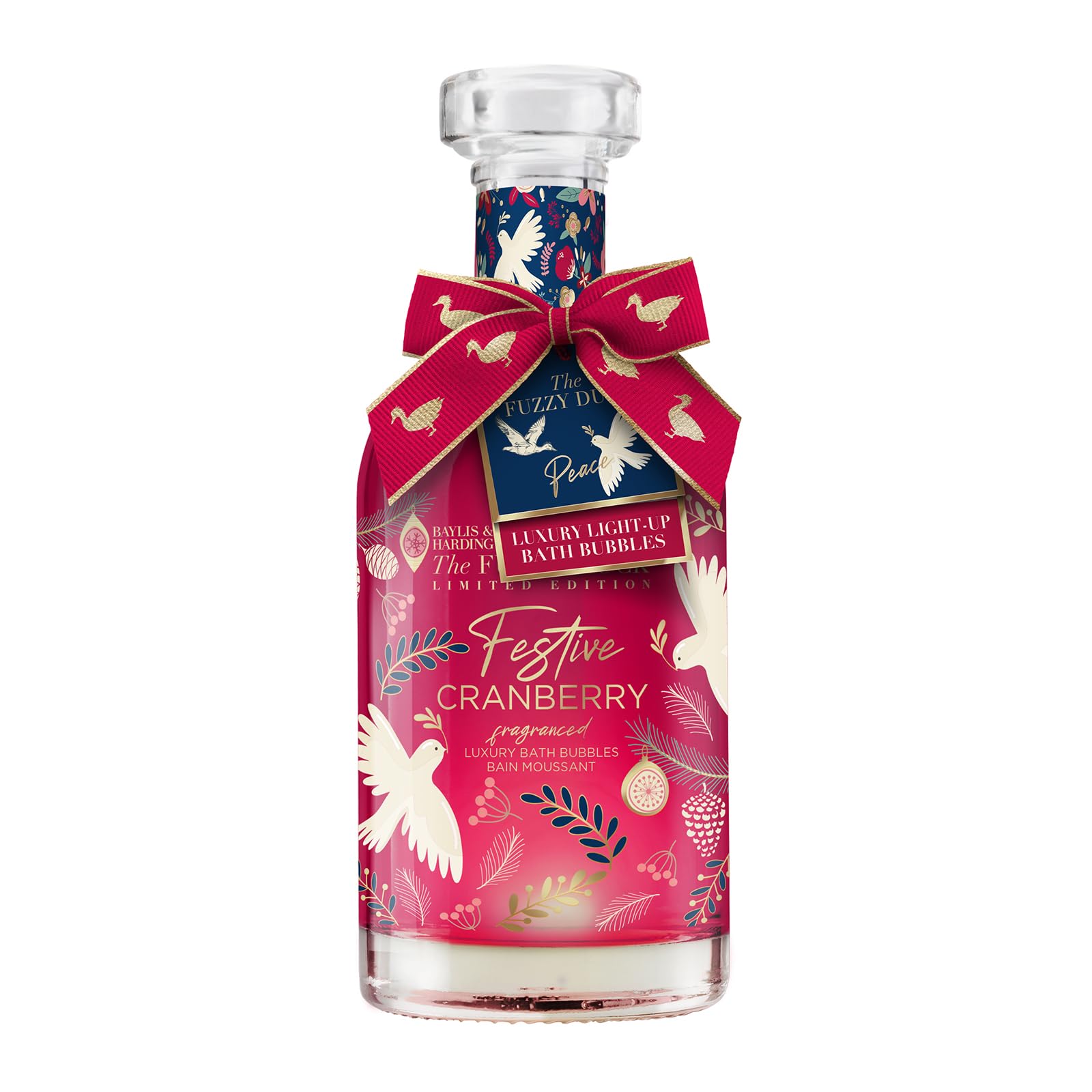 Baylis & Harding Fuzzy Duck Winter Wonderland Light Up Bath Bubbles Decanter 500ml