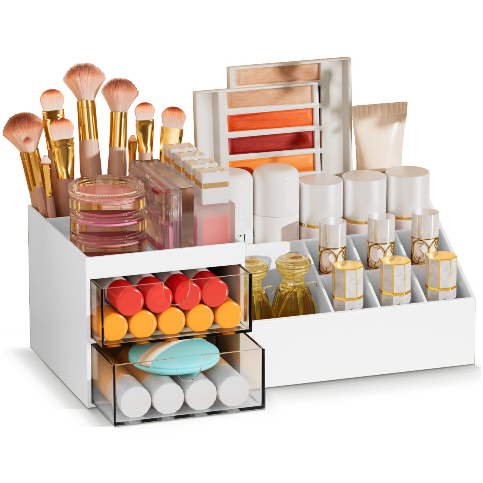 Subsky Makeup and Cosmetic Storage Organizer with Drawers for Dressing Table